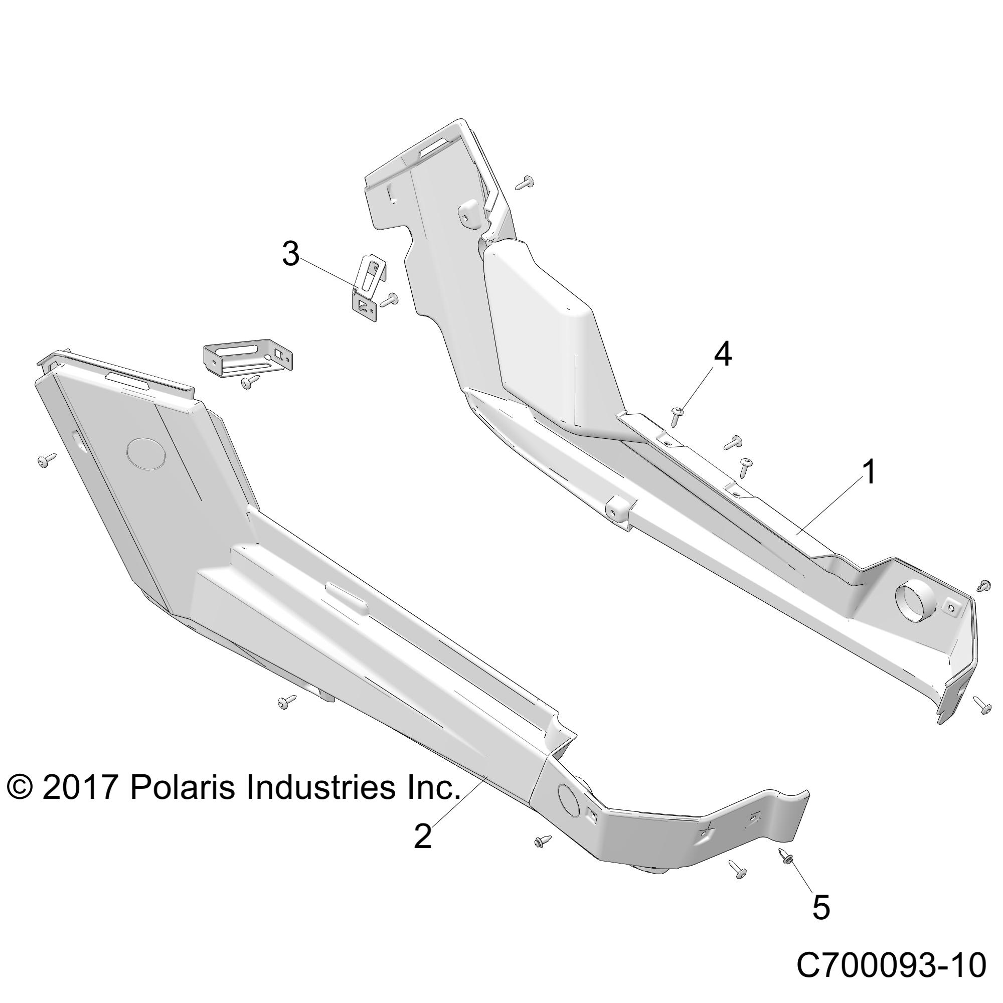 Part Number : 5453959-070 ROCKER  LEFT  GLOSS BLACK