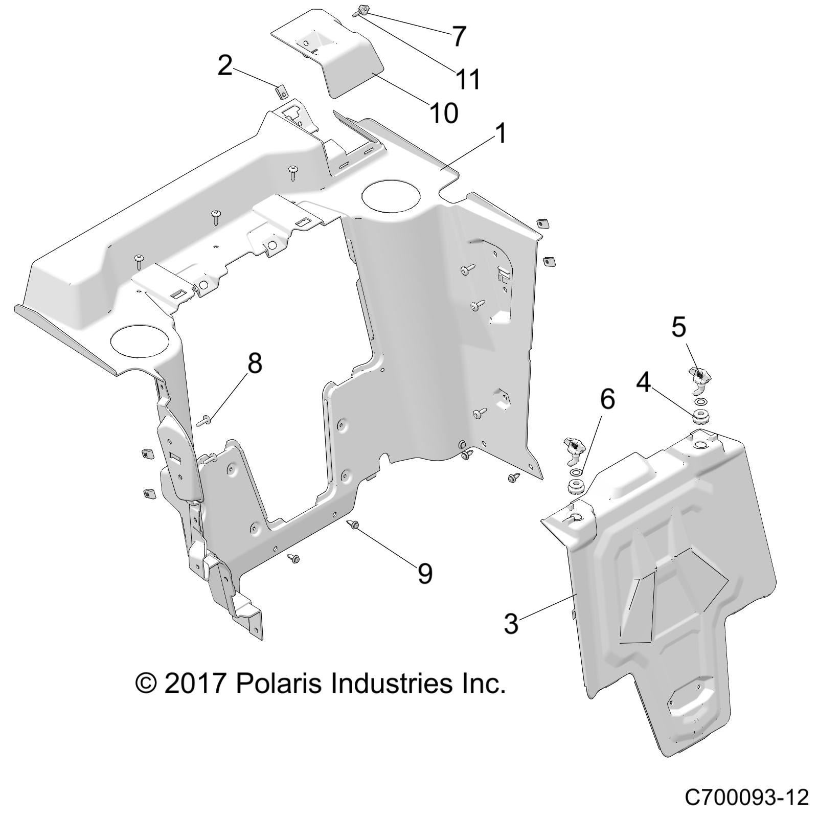 Foto diagrama Polaris que contem a peça 5453972-070