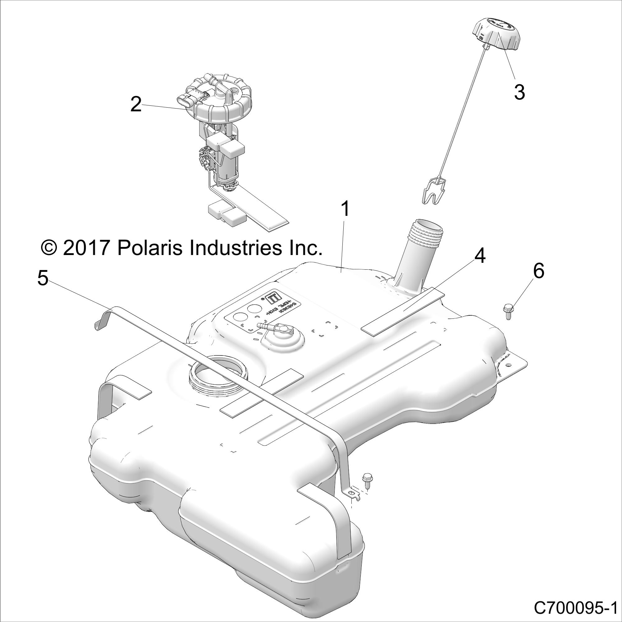 Foto diagrama Polaris que contem a peça 5263932-329