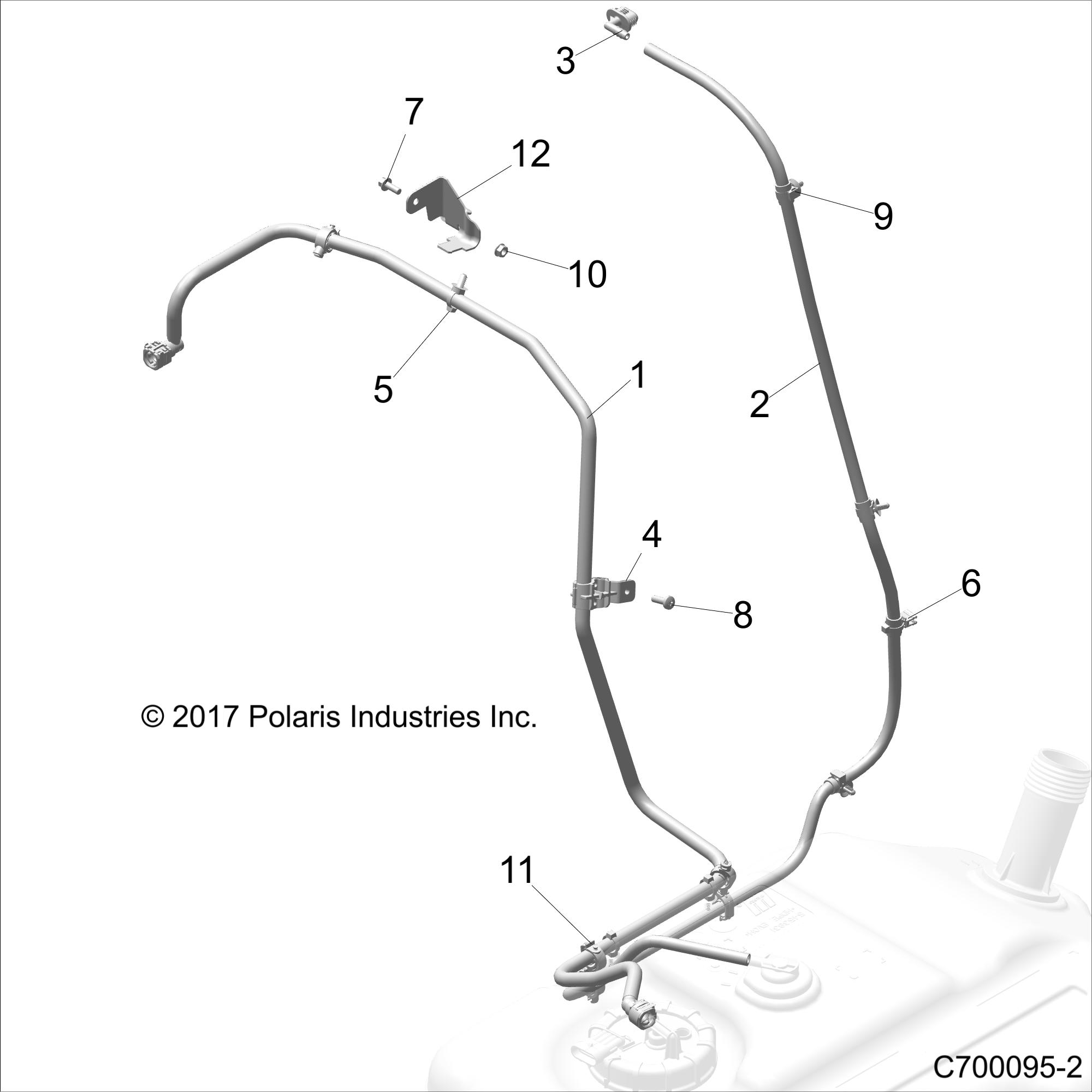 Foto diagrama Polaris que contem a peça 5454233