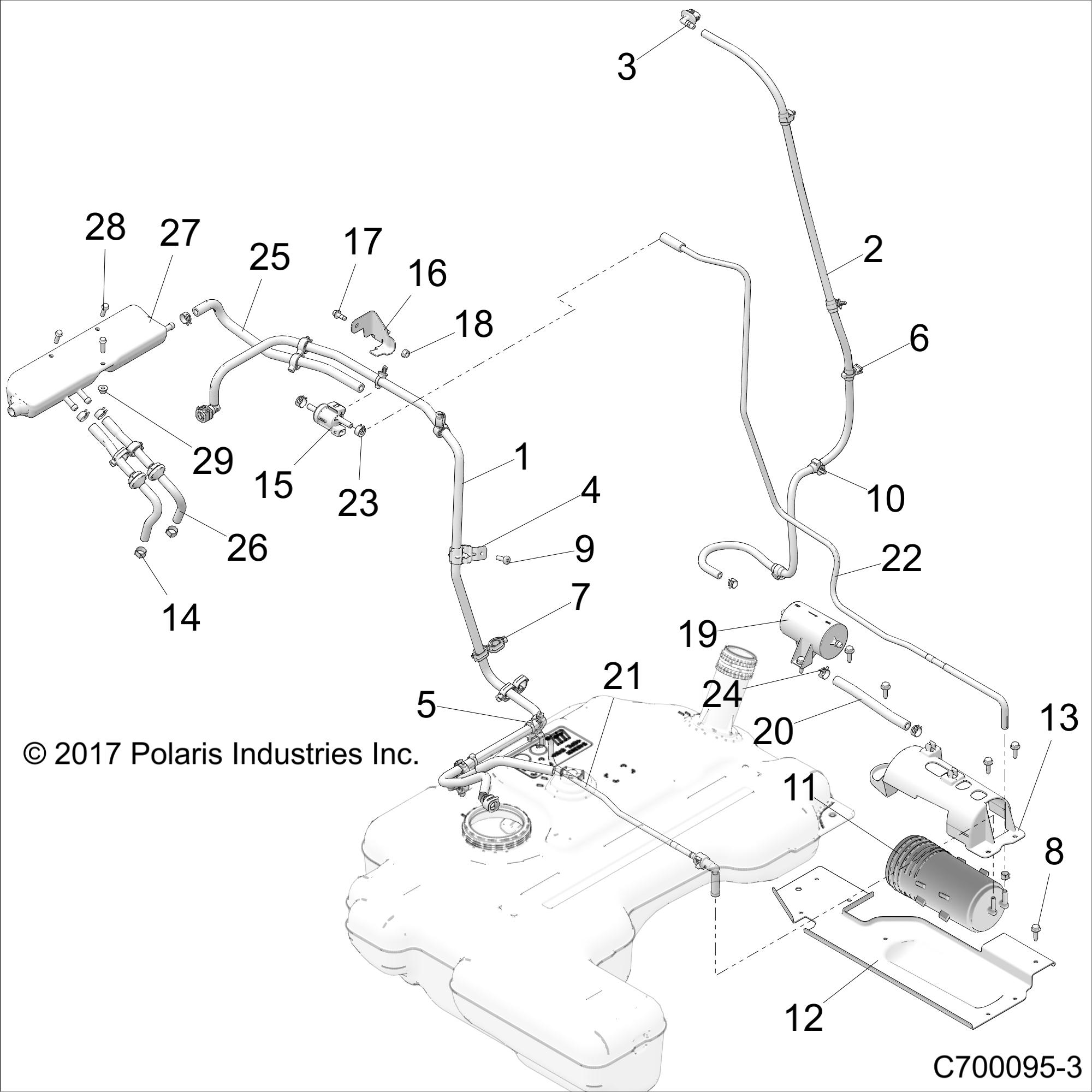 Part Number : 2521835 ASM-VENT LINE 126CM