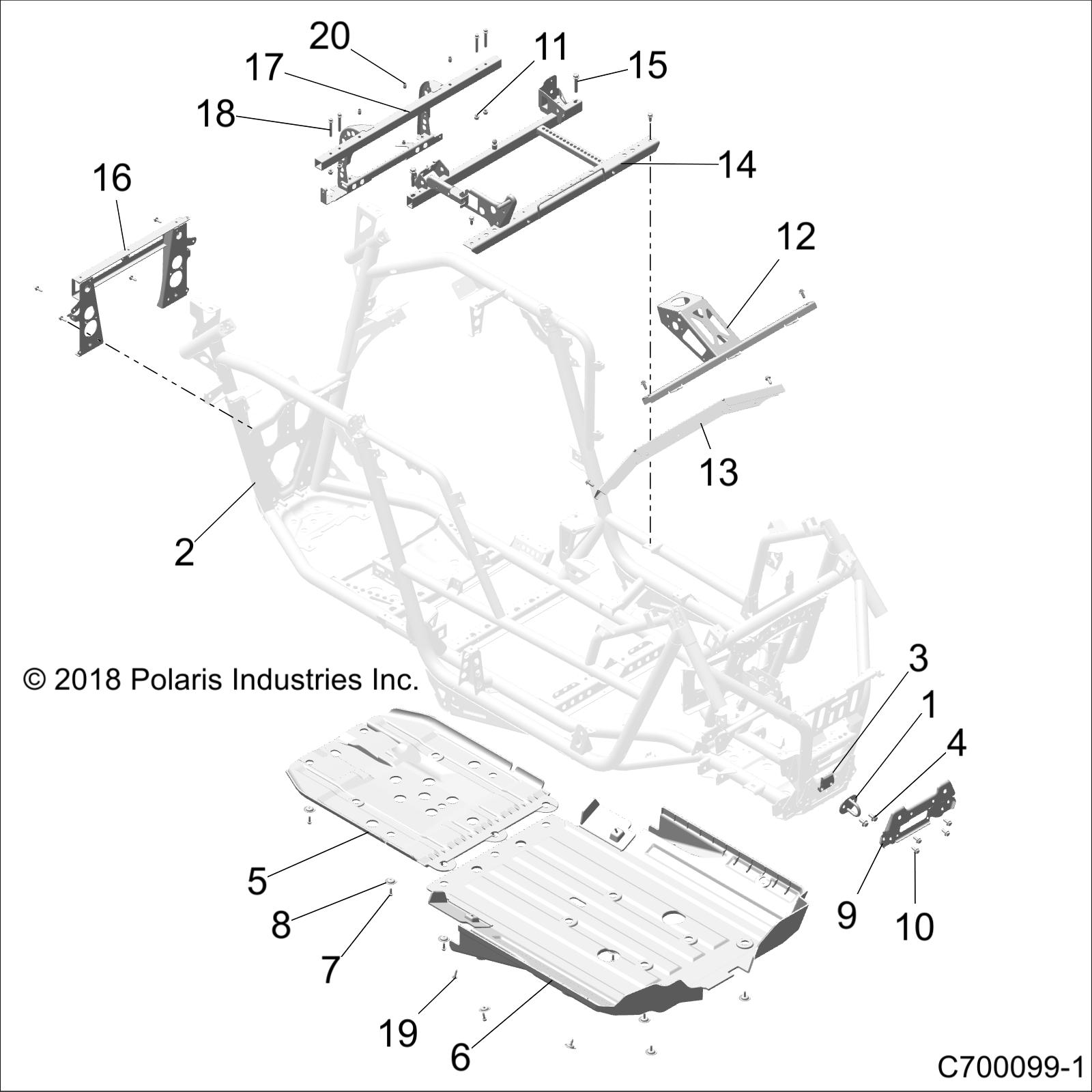 Part Number : 5453981-070 SKID PLATE  GLOSS BLACK