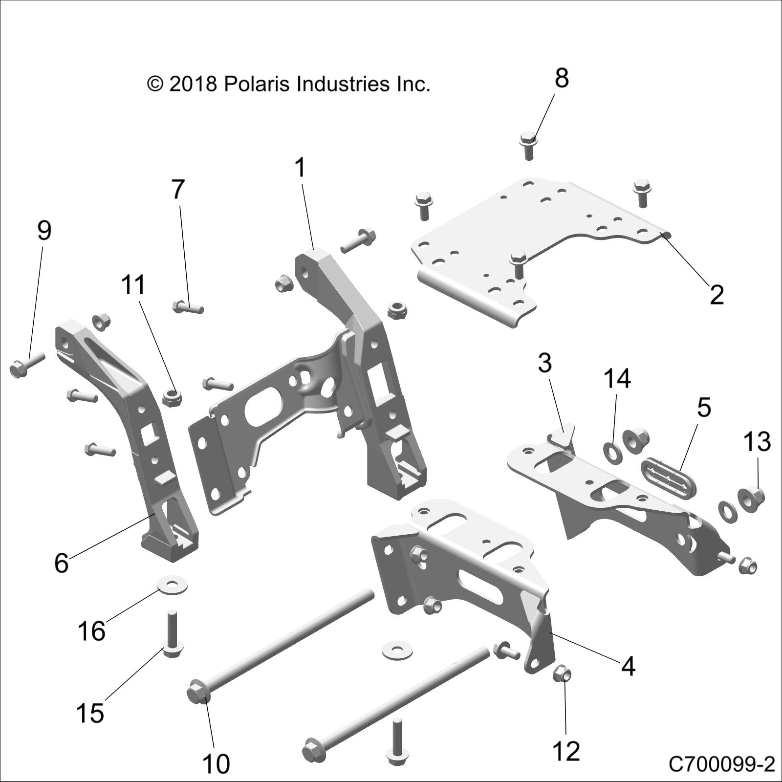 Part Number : 5264733-458 FRONT DRIVE MOUNT BRACKET  RIG