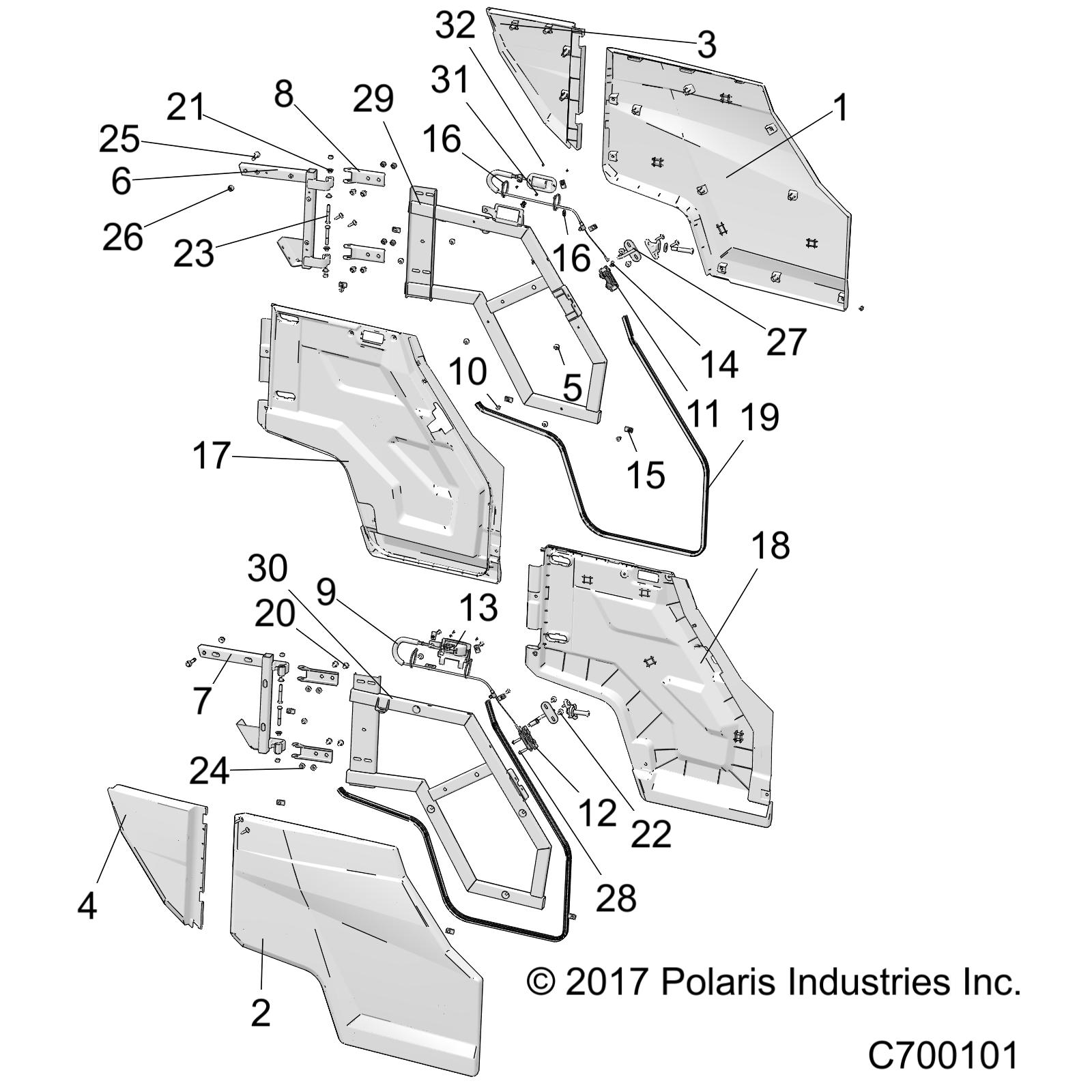 Part Number : 5452953-675 BOLSTER BAR COVER  LEFT  MATTE