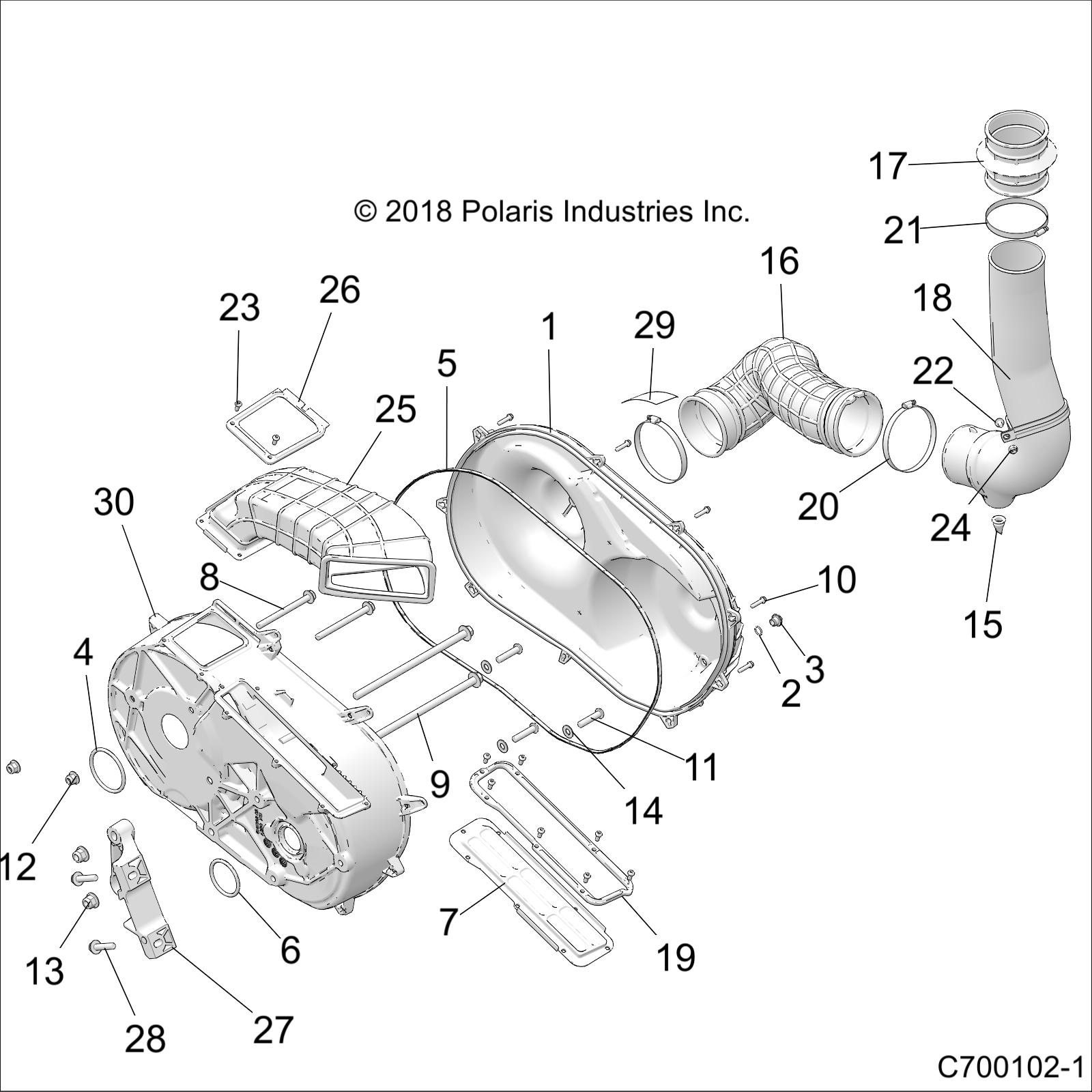 Part Number : 5141082 COVER-CLUTCH INNER MACH