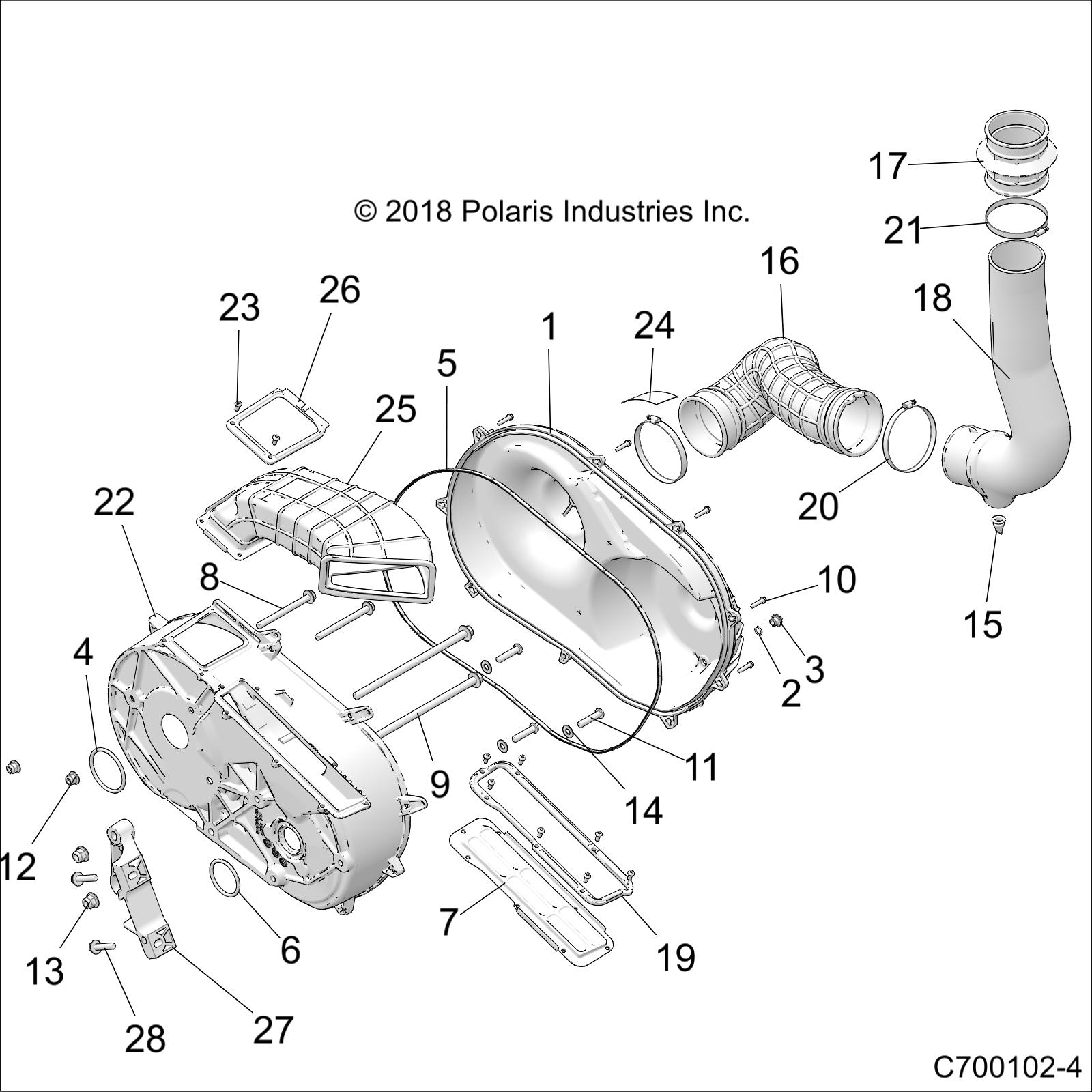 Foto diagrama Polaris que contem a peça 7080813