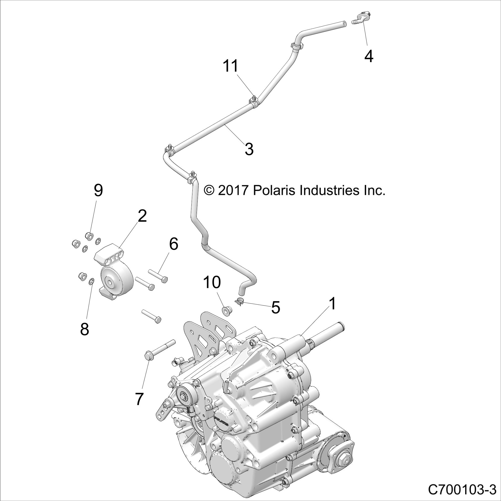 Foto diagrama Polaris que contem a peça 2521951