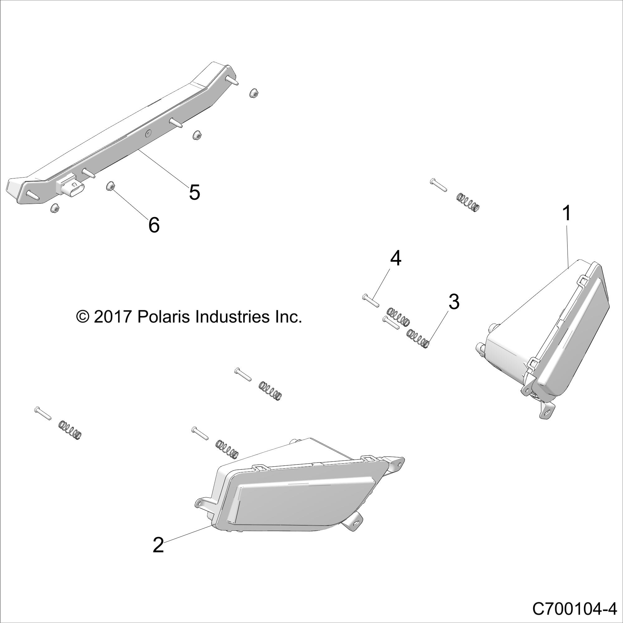 Foto diagrama Polaris que contem a peça 2413950