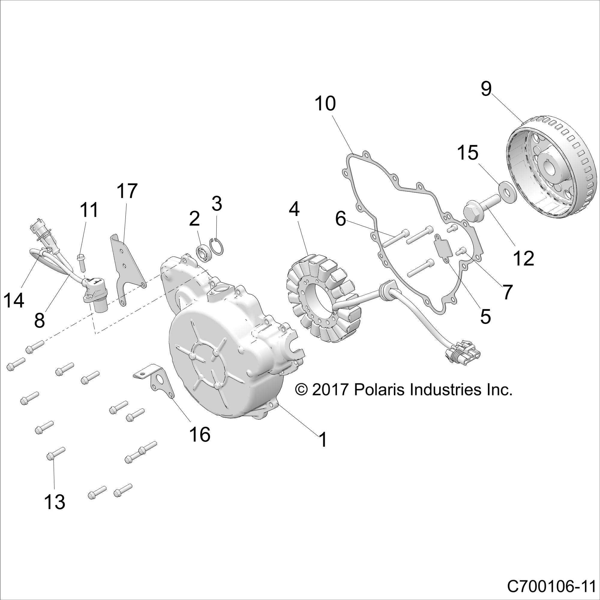 Foto diagrama Polaris que contem a peça 5264834