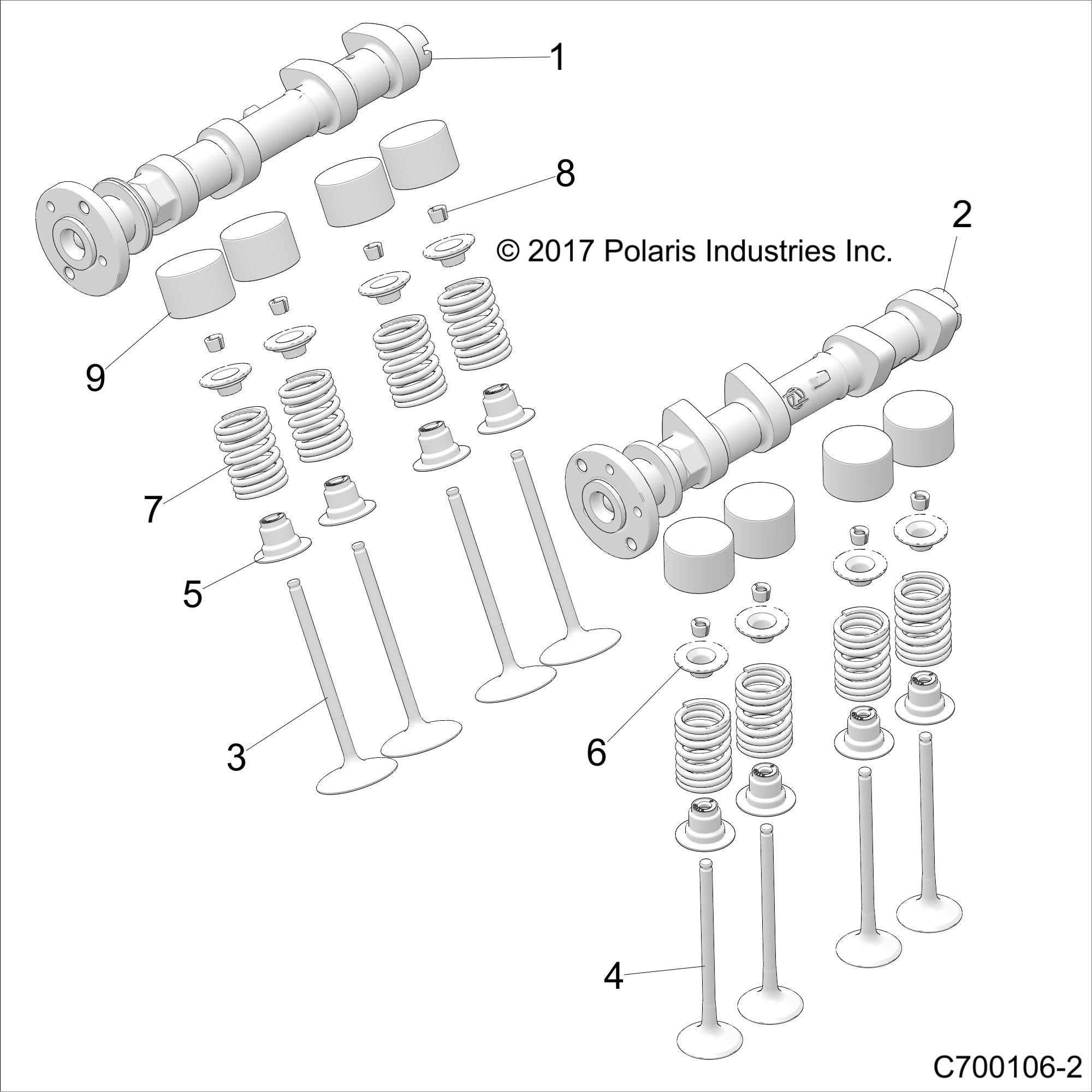 Foto diagrama Polaris que contem a peça 3022714