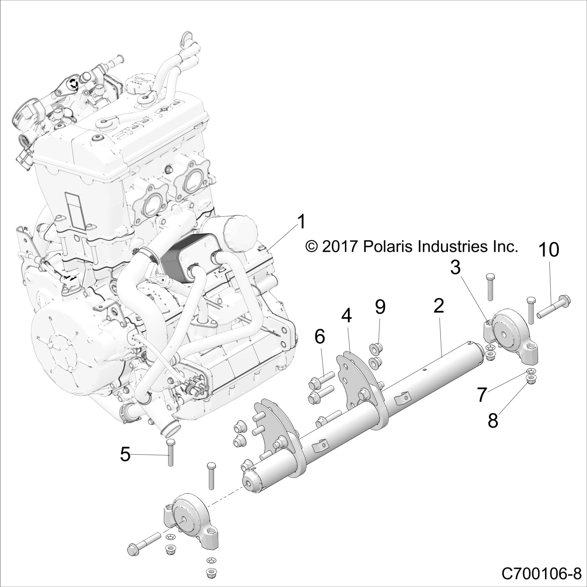 Foto diagrama Polaris que contem a peça 2207369