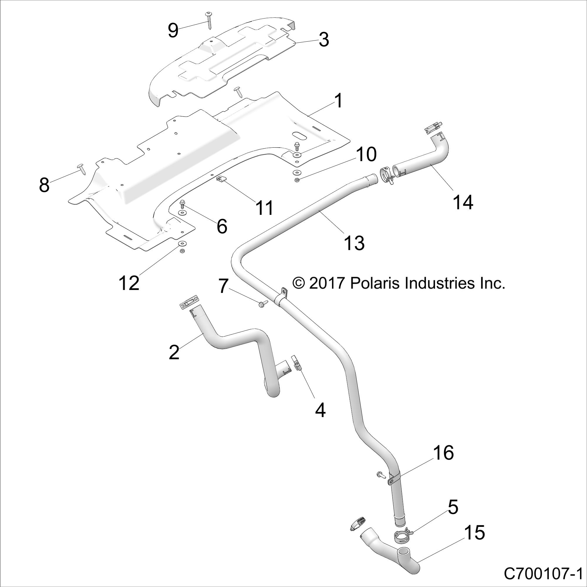 Part Number : 5416225 ENGINE INLET HOSE