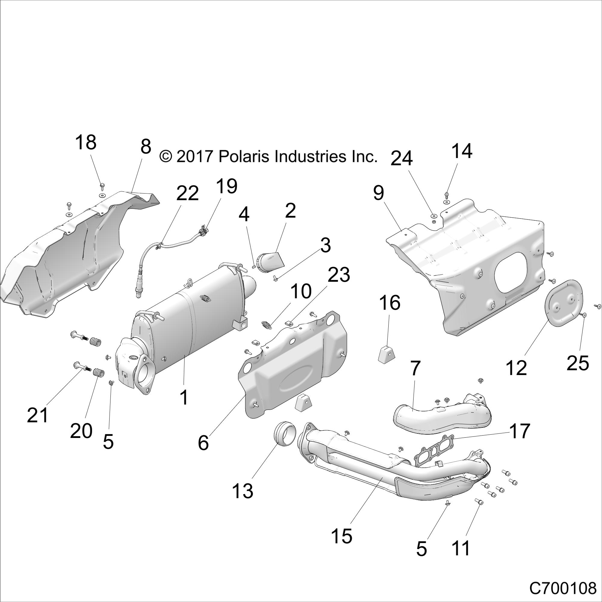 Part Number : 5264088 HEADPIPE HEAT SHIELD  FRONT  U