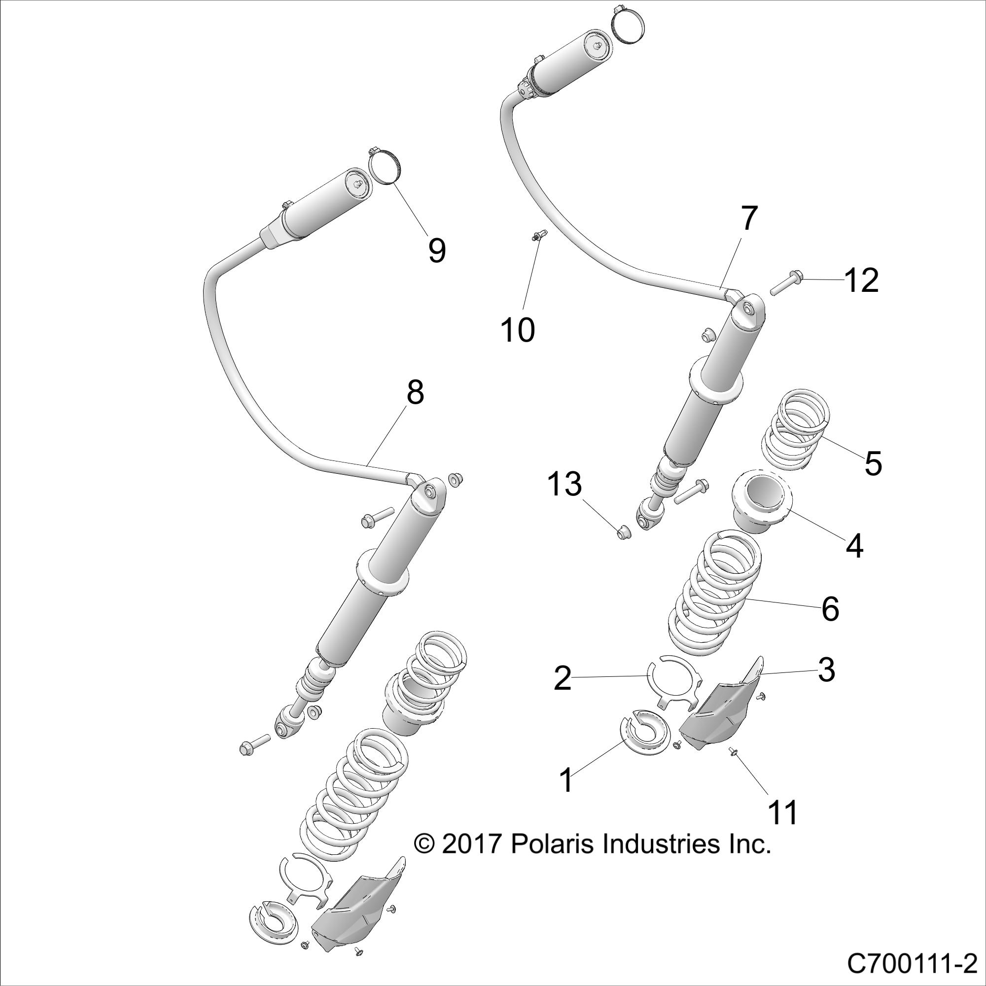 Foto diagrama Polaris que contem a peça 5258172