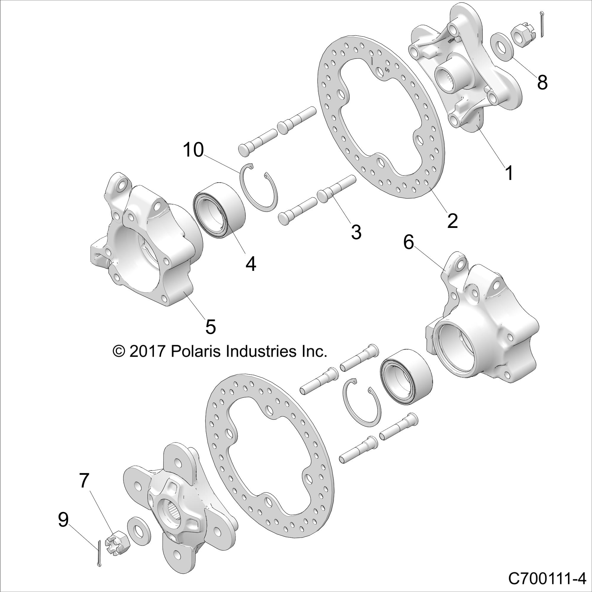 Foto diagrama Polaris que contem a peça 5140586