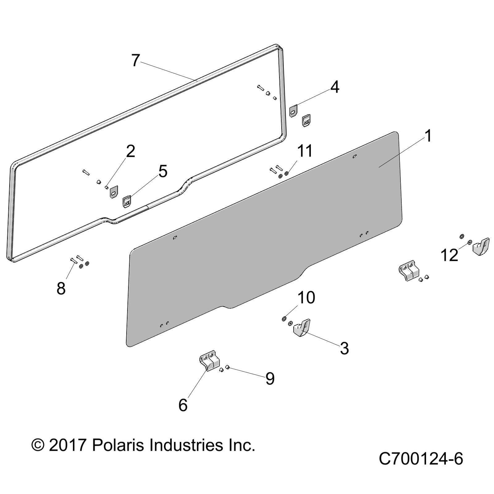 Foto diagrama Polaris que contem a peça 7555795