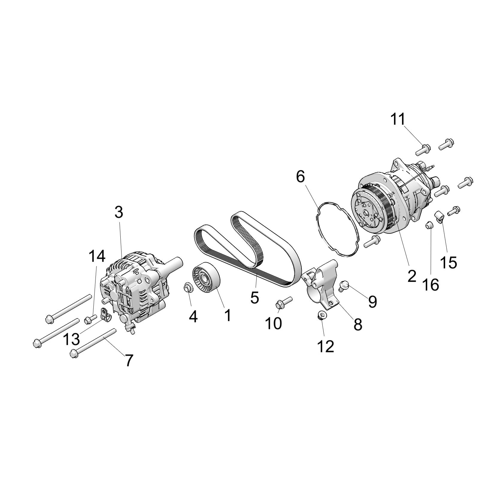 Part Number : 3023168 COMPRESSOR SUPPORT ASSEMBLY