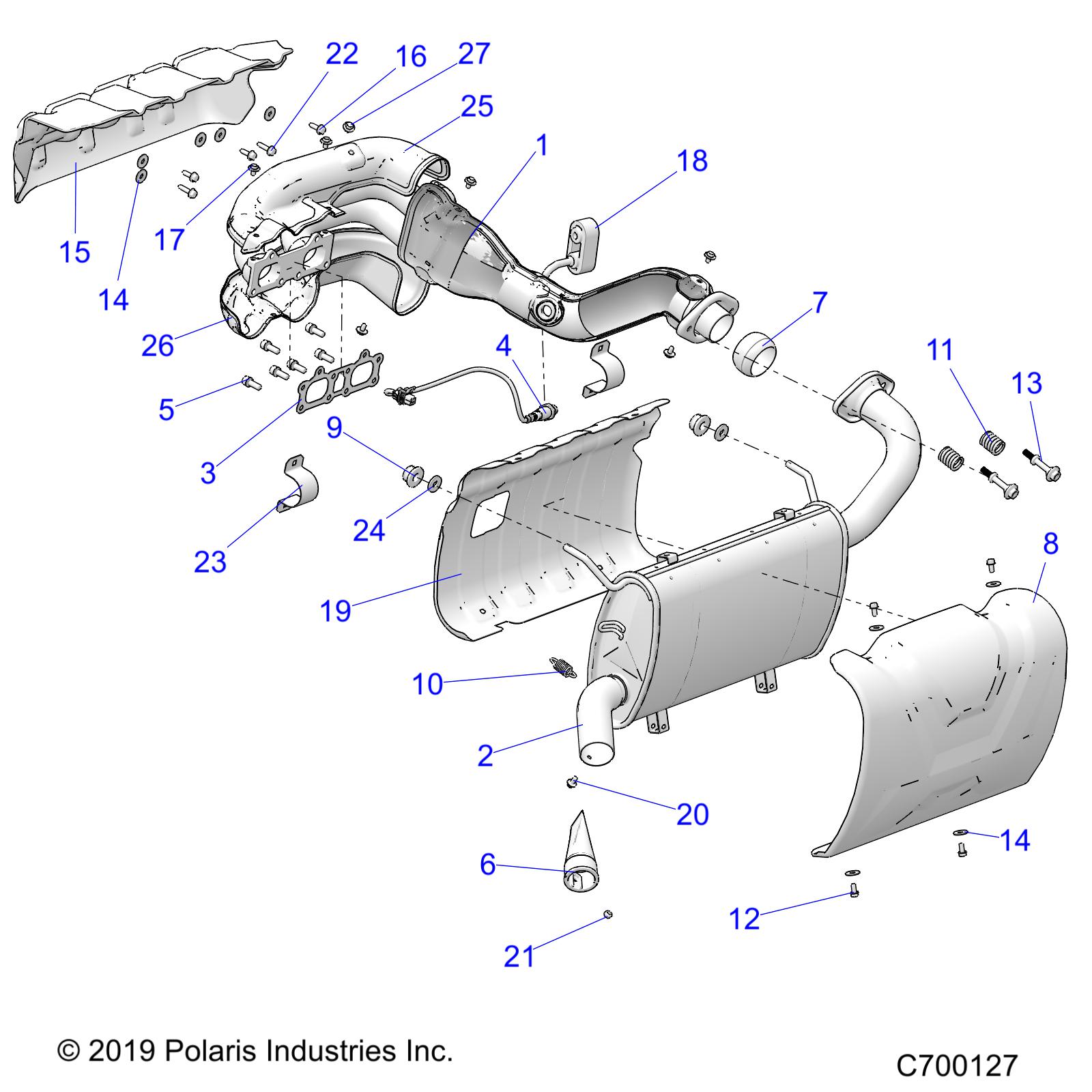 Foto diagrama Polaris que contem a peça 5264088