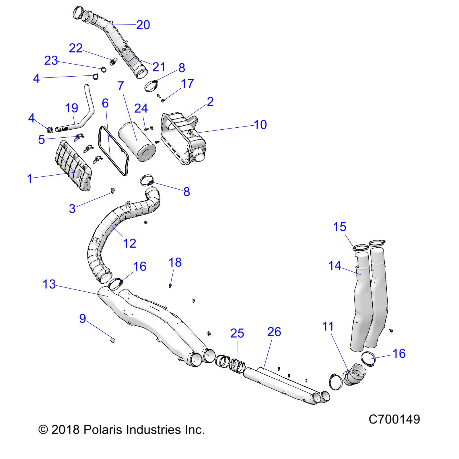 Foto diagrama Polaris que contem a peça 5453762