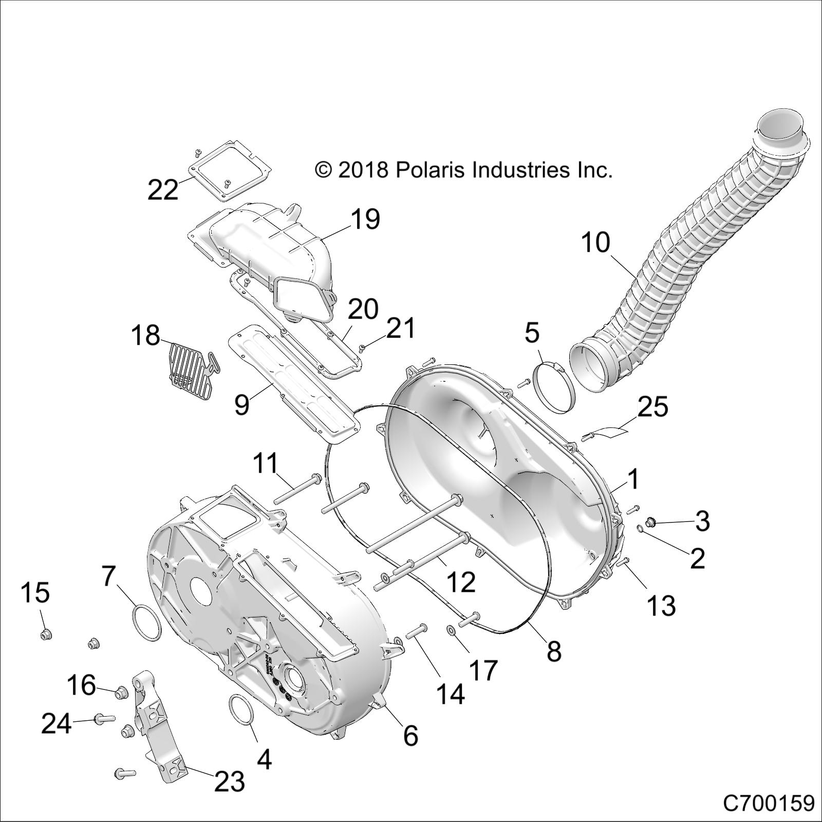 Part Number : 5416743 INLET CLUTCH DUCT