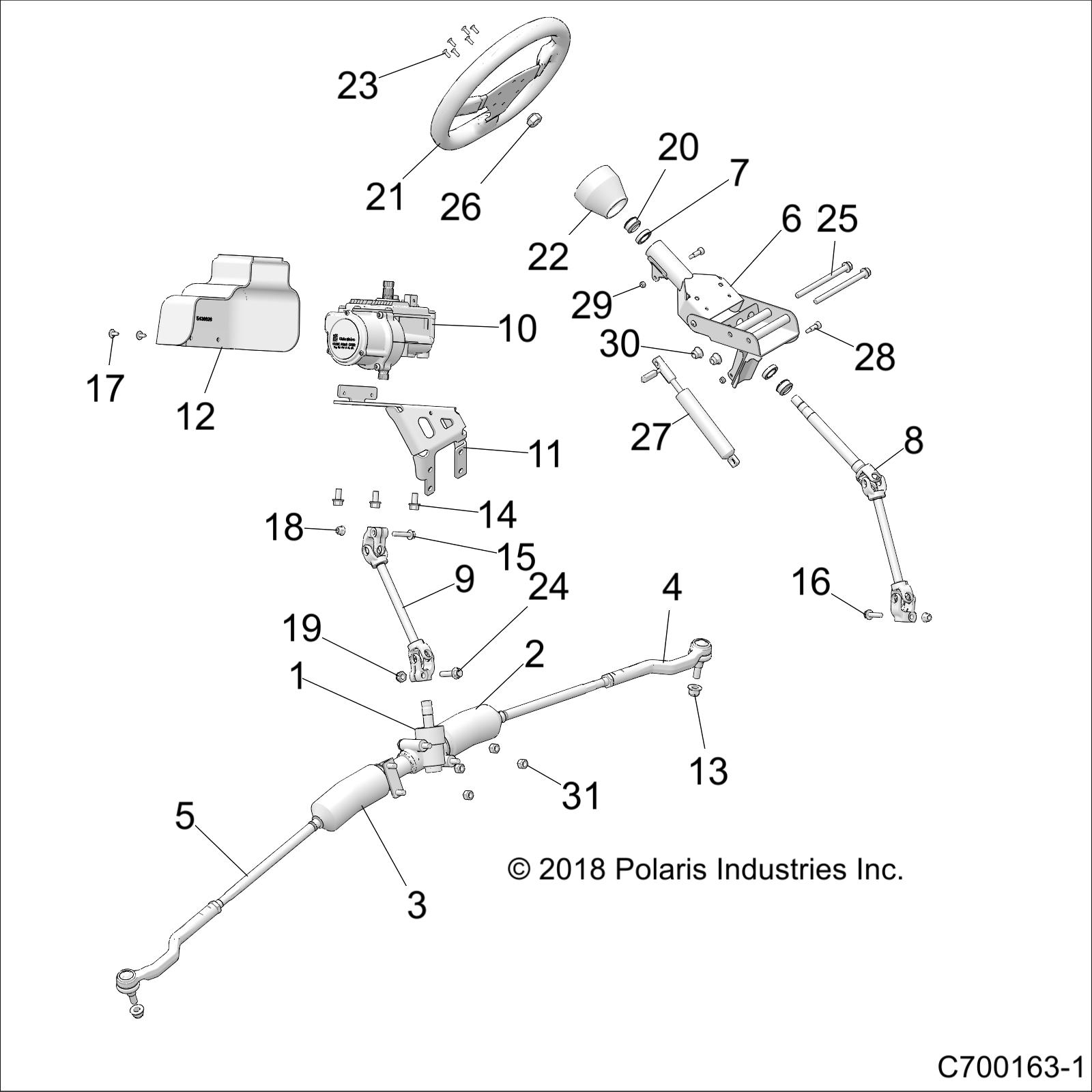 Part Number : 1824841 ASM-GEAR BOX STEERING