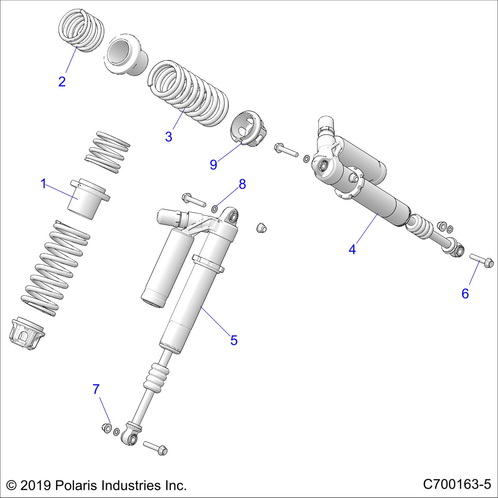 Part Number : 7044868-728 SPR-FRONT MAIN GHOST GRAY