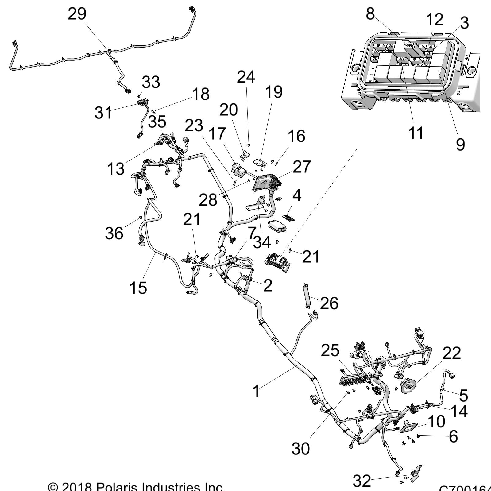 Part Number : 2414486 HARNESS-CHASSIS CREW HVAC SIP