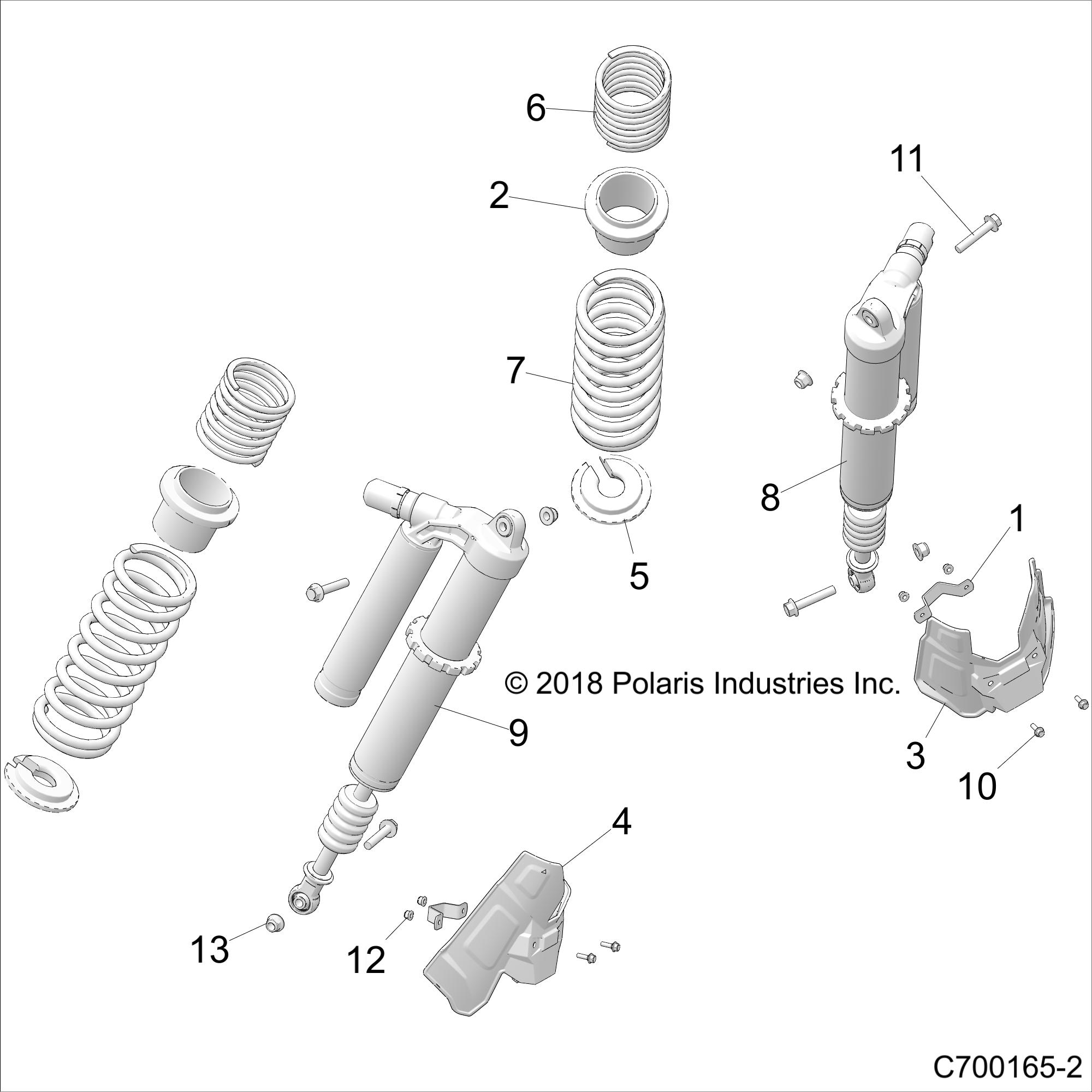 Part Number : 5454657-070 GUARD-SHOCK ROD RR LH BLK