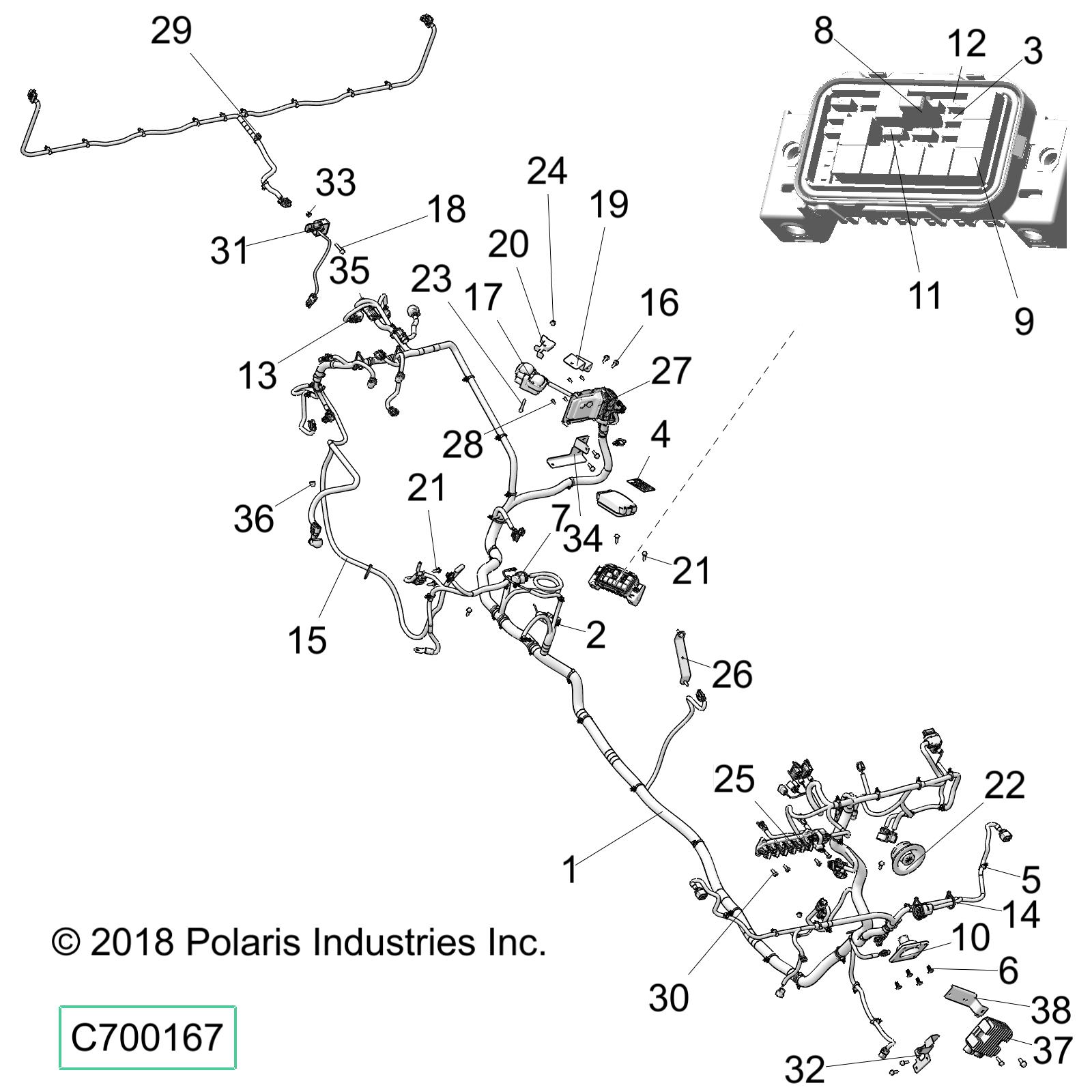 Part Number : 2414485 CHASSIS HARNESS  EPS CREW