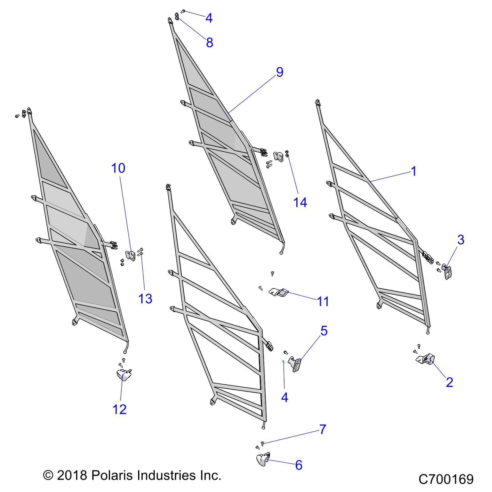 Part Number : 2688225 NETS-DOOR REAR RGR