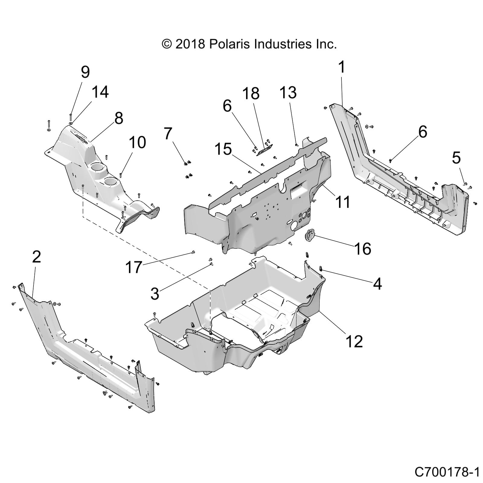 Foto diagrama Polaris que contem a peça 5813711