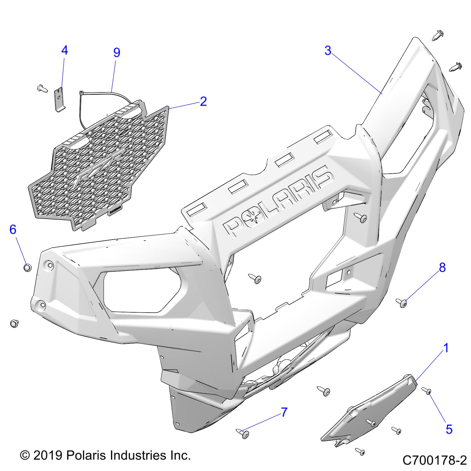 Foto diagrama Polaris que contem a peça 5438206-070