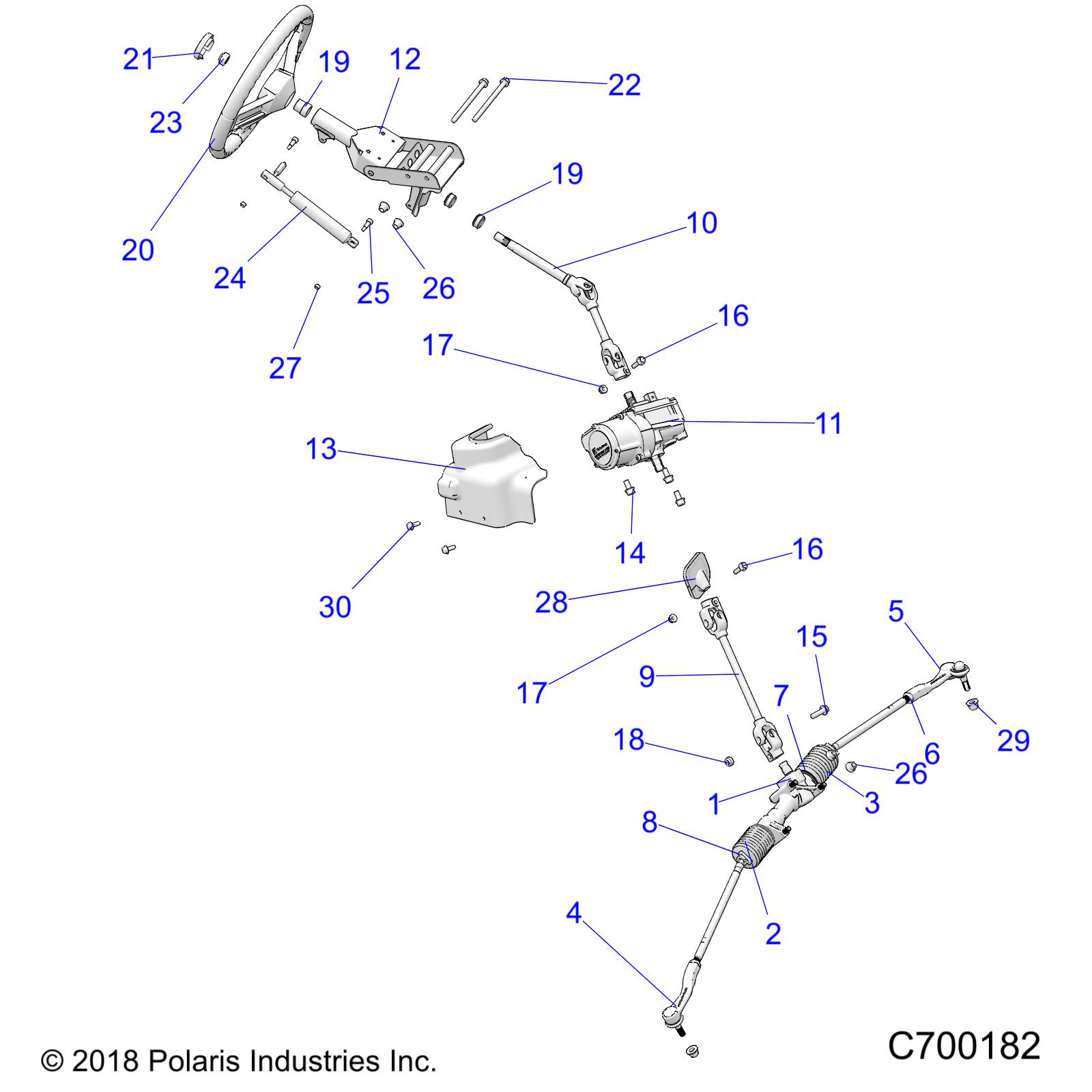 Part Number : 1824769 GEAR BOX ASSEMBLY  STEERING