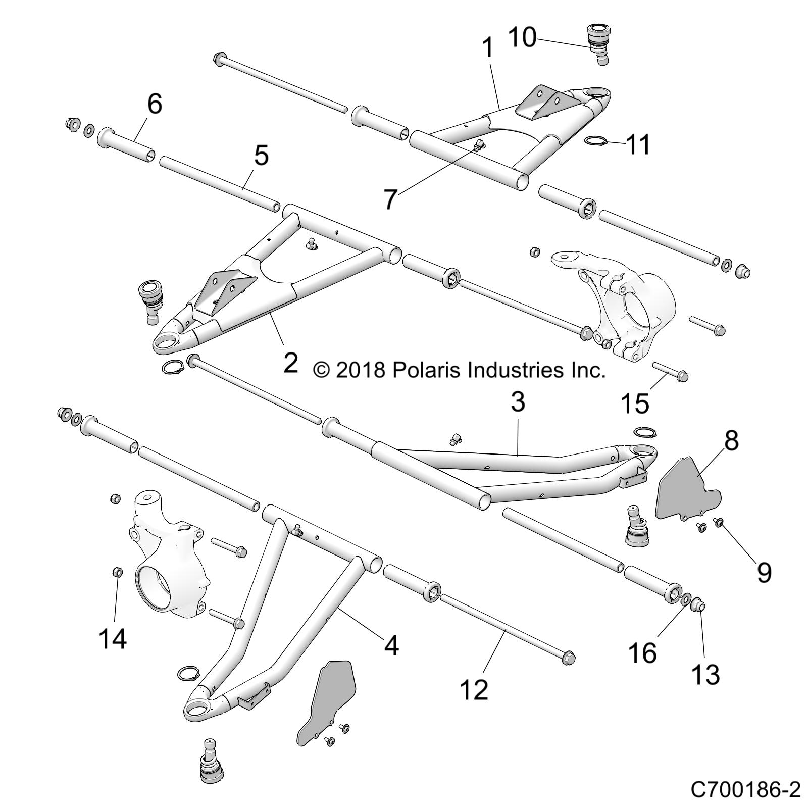 Foto diagrama Polaris que contem a peça 5439732