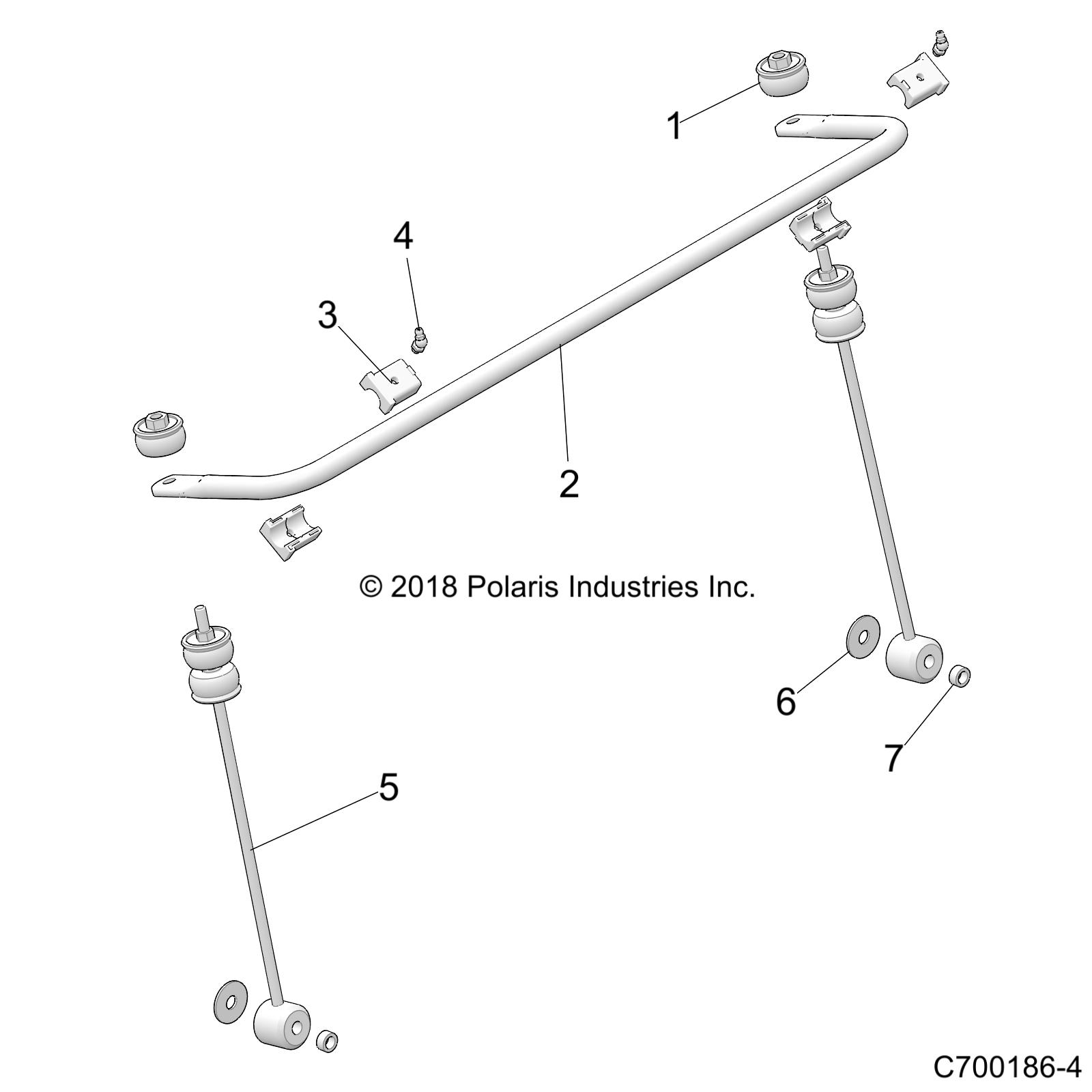 Foto diagrama Polaris que contem a peça 5340553-329