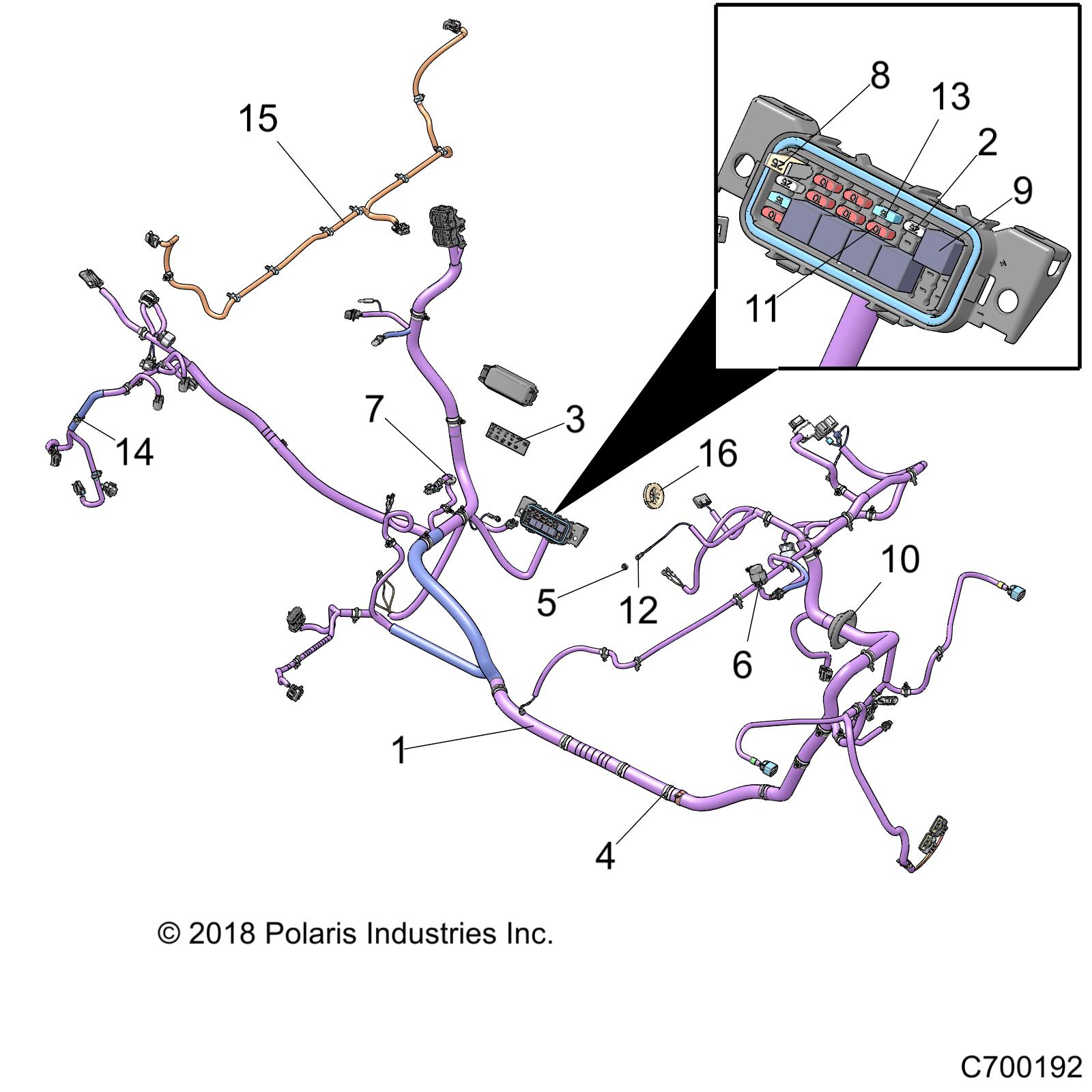 Part Number : 2414380 CHASSIS HARNESS  BASE  DRIVE