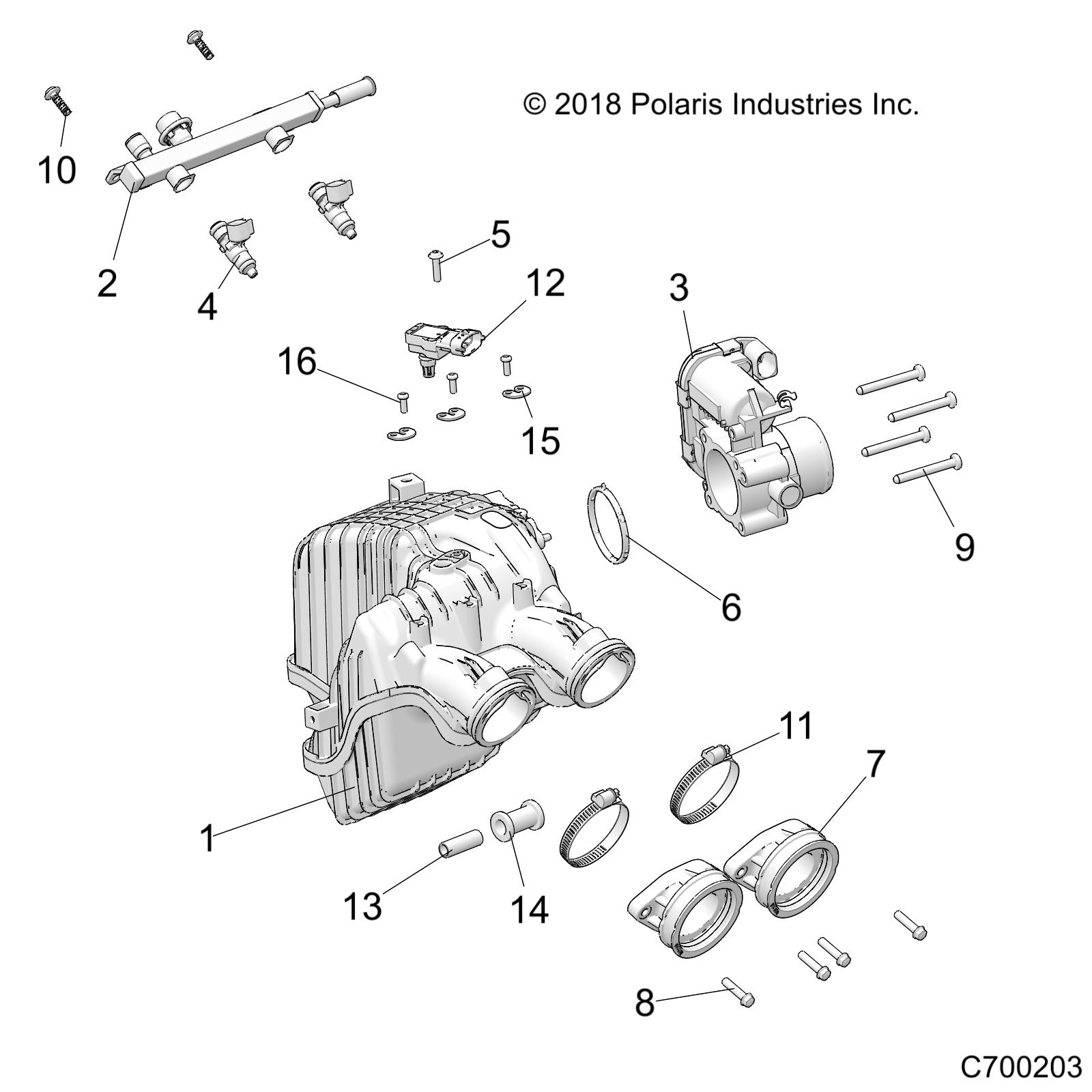 Foto diagrama Polaris que contem a peça 2522177