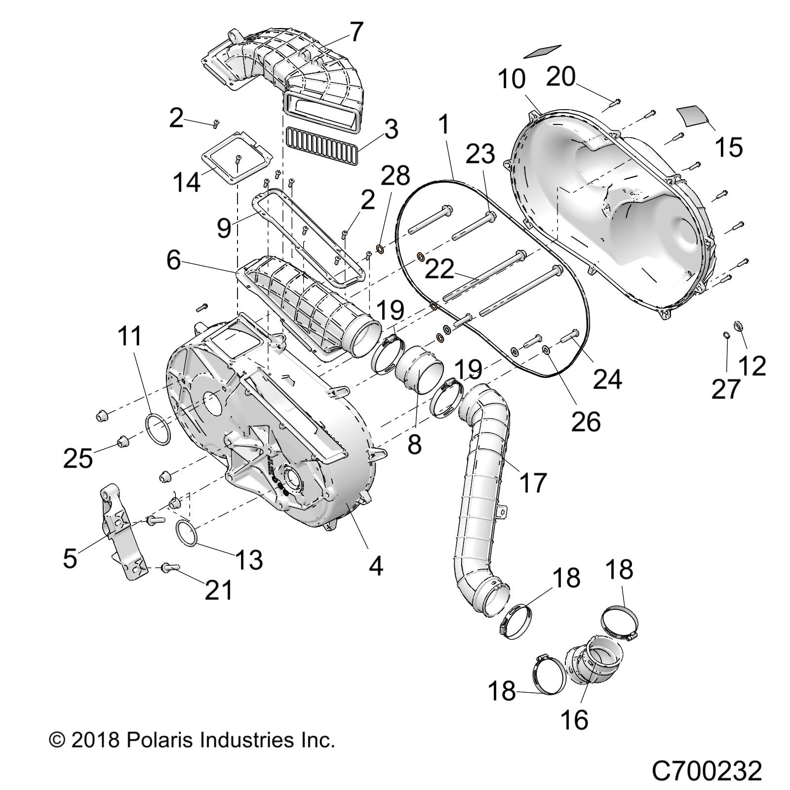 Foto diagrama Polaris que contem a peça 5416207