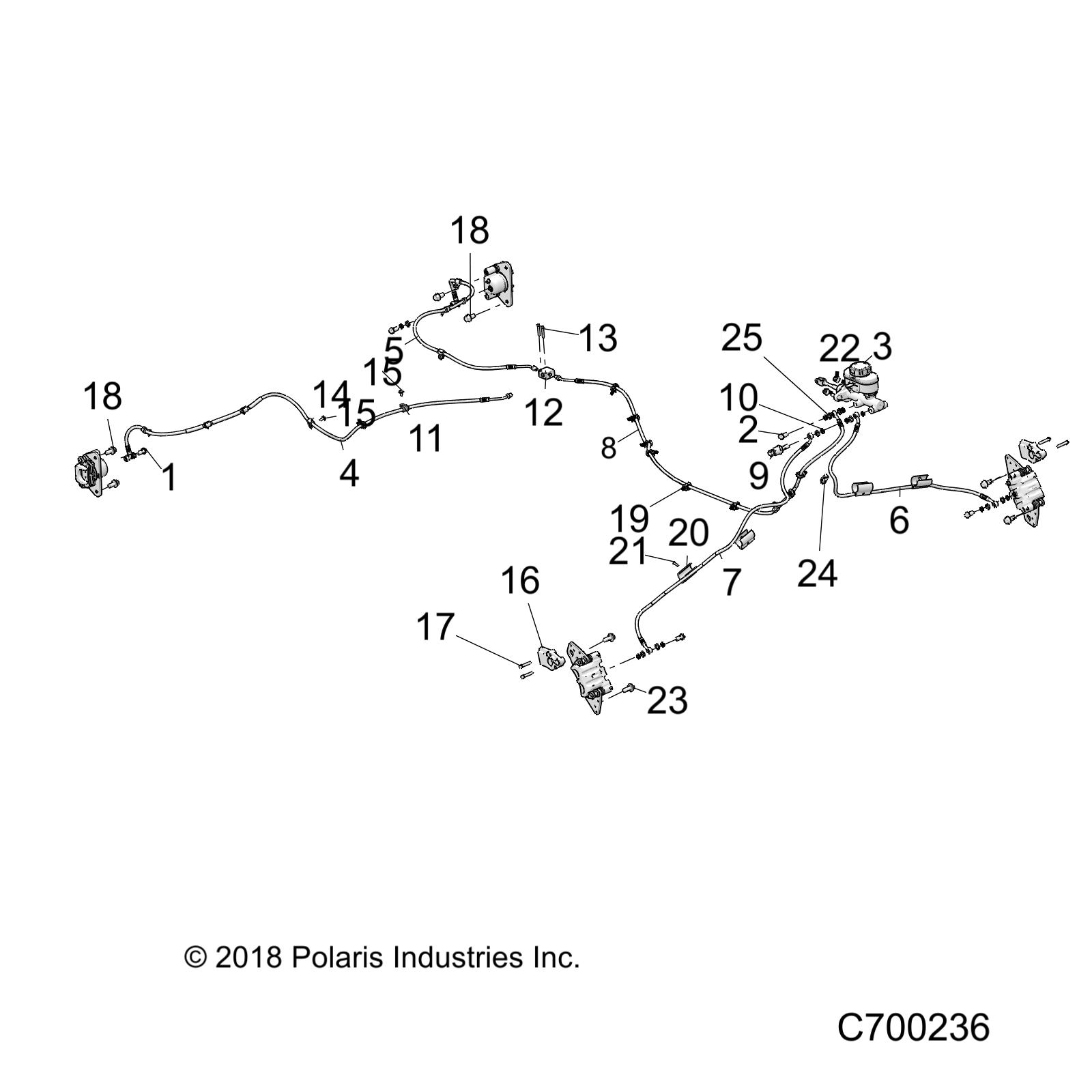 Part Number : 1912906 LINE-BRK M/T 69  20B 30F 263 J