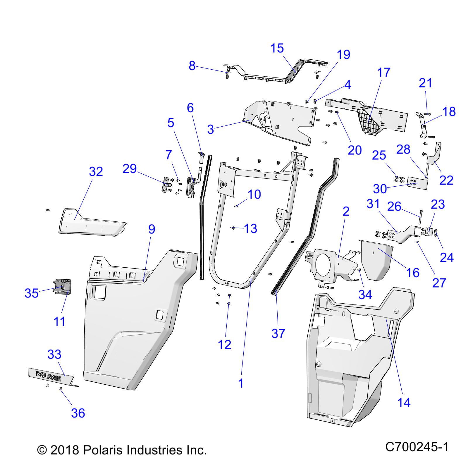 Part Number : 5453994-070 GRAB HANDLE LH BLK
