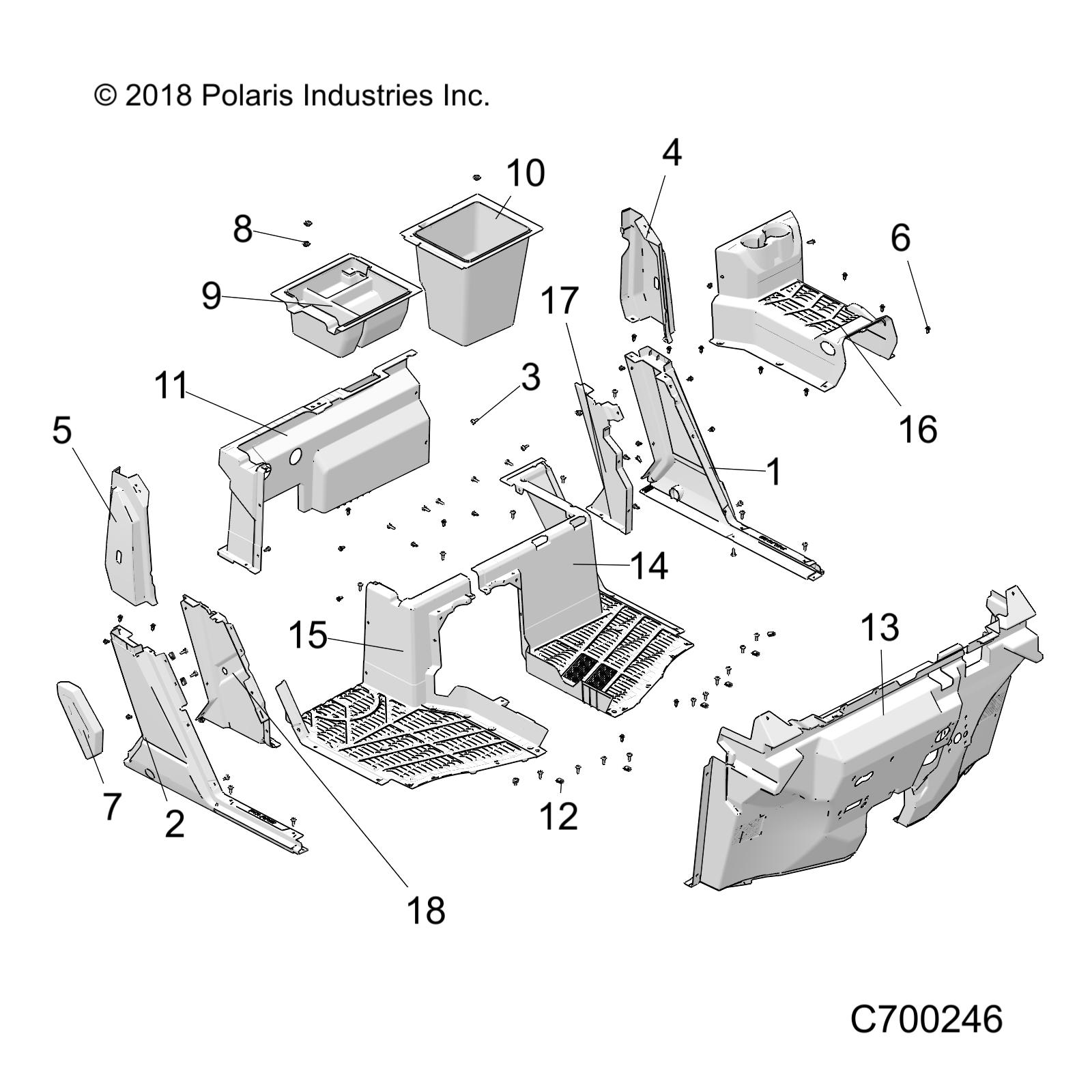 Part Number : 2208525 K-STORAGE UNDERSEAT FRT LH BLK