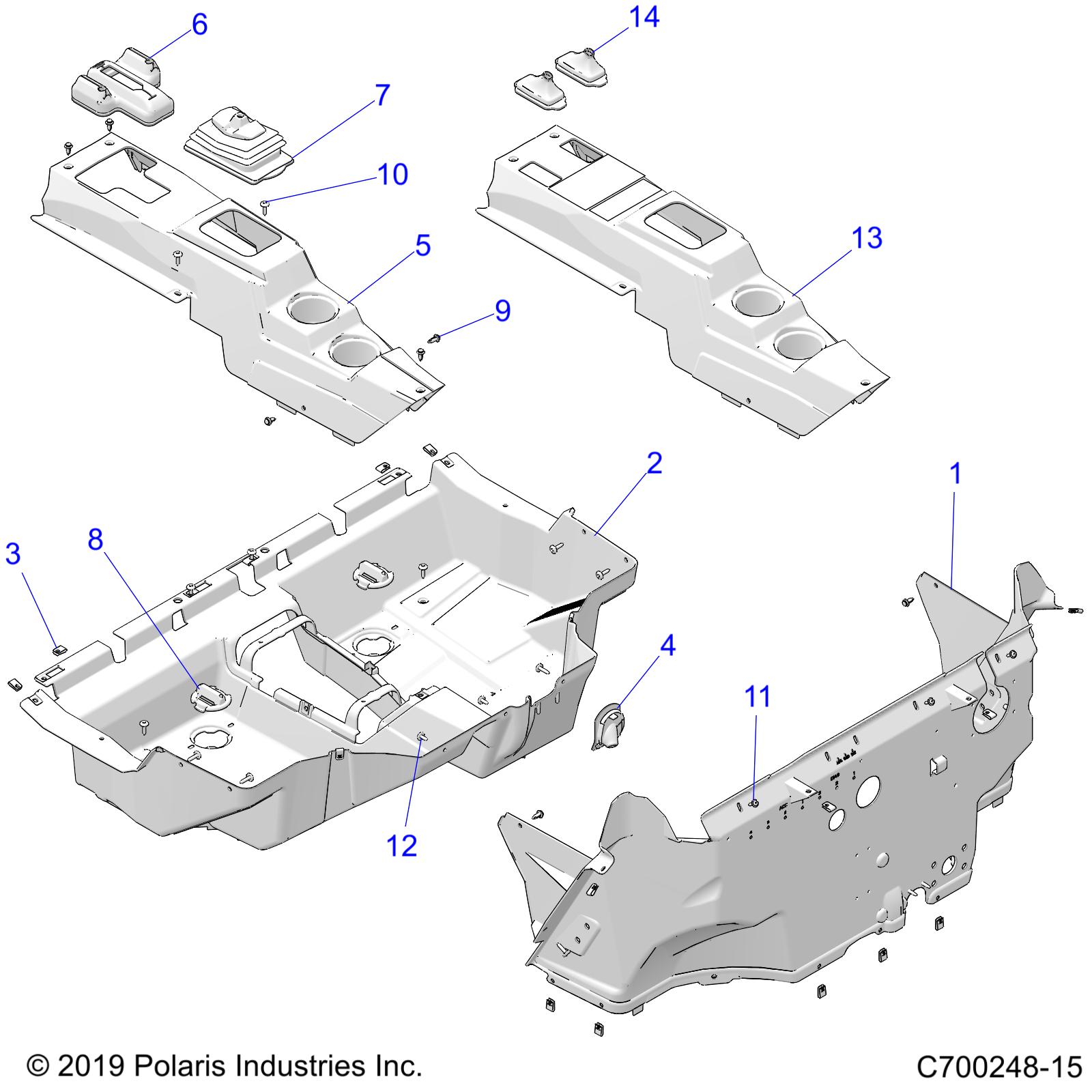 Foto diagrama Polaris que contem a peça 5456302-070