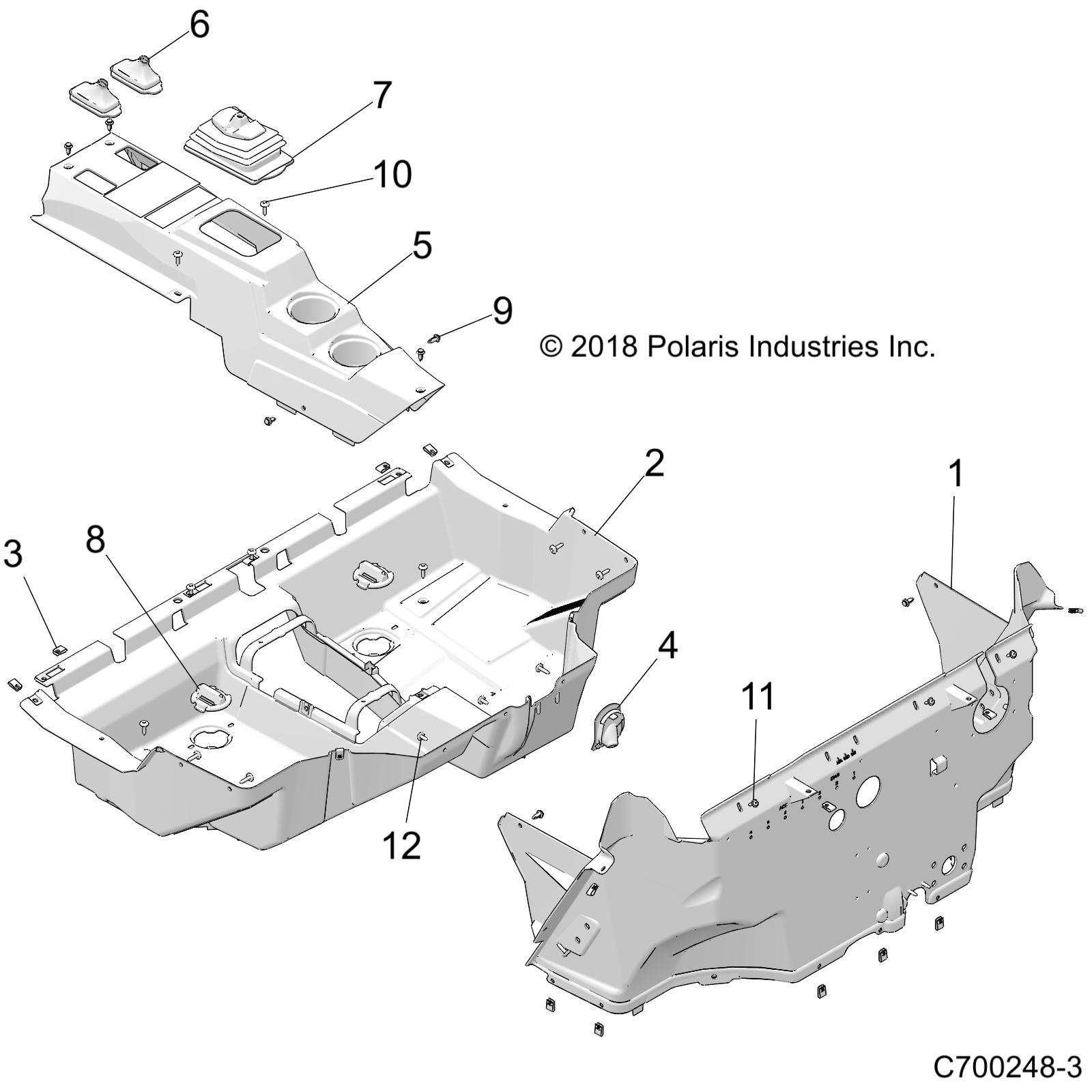 Foto diagrama Polaris que contem a peça 5453118-070