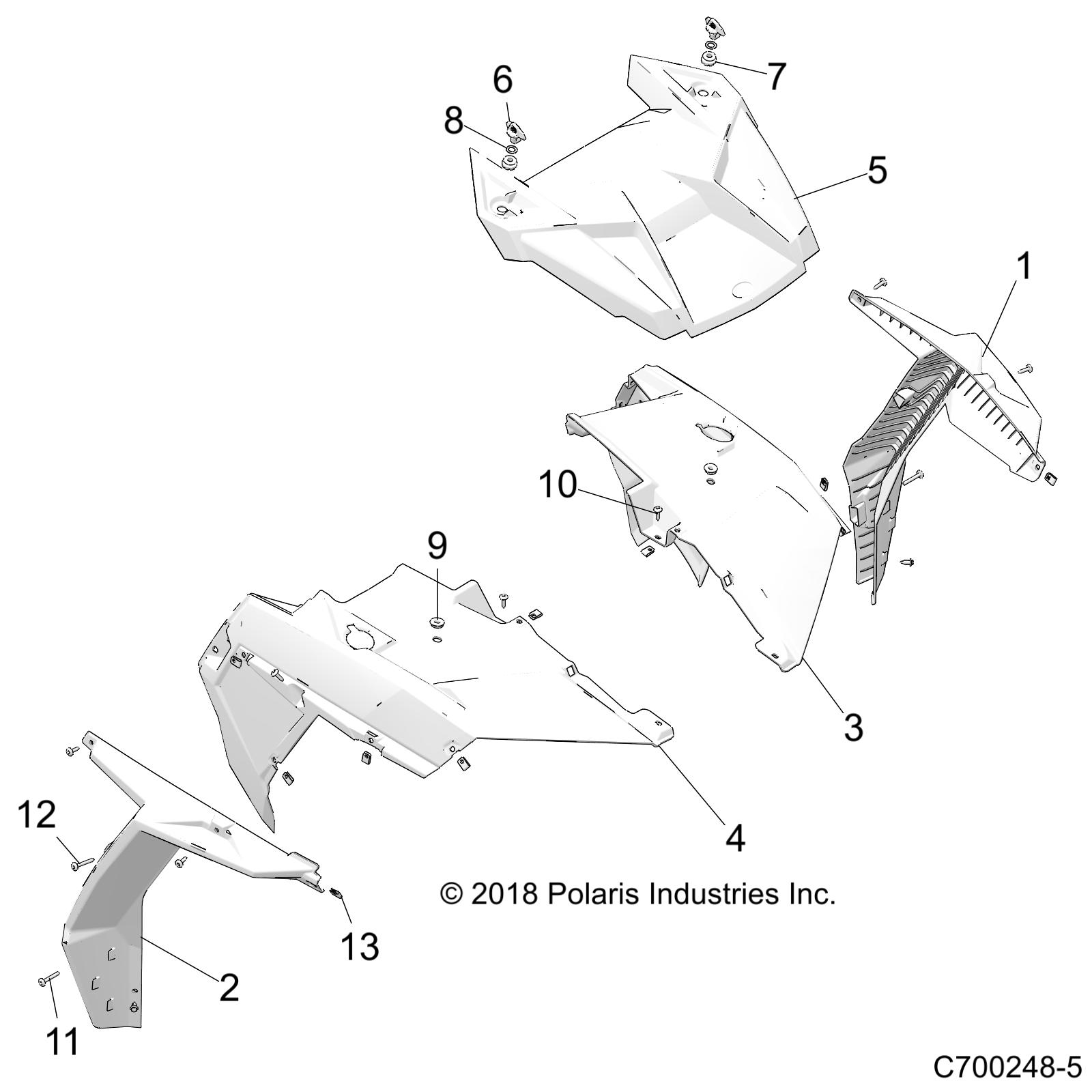 Part Number : 5454654-599 FENDER  FRONT  RIGHT  WHITE LI