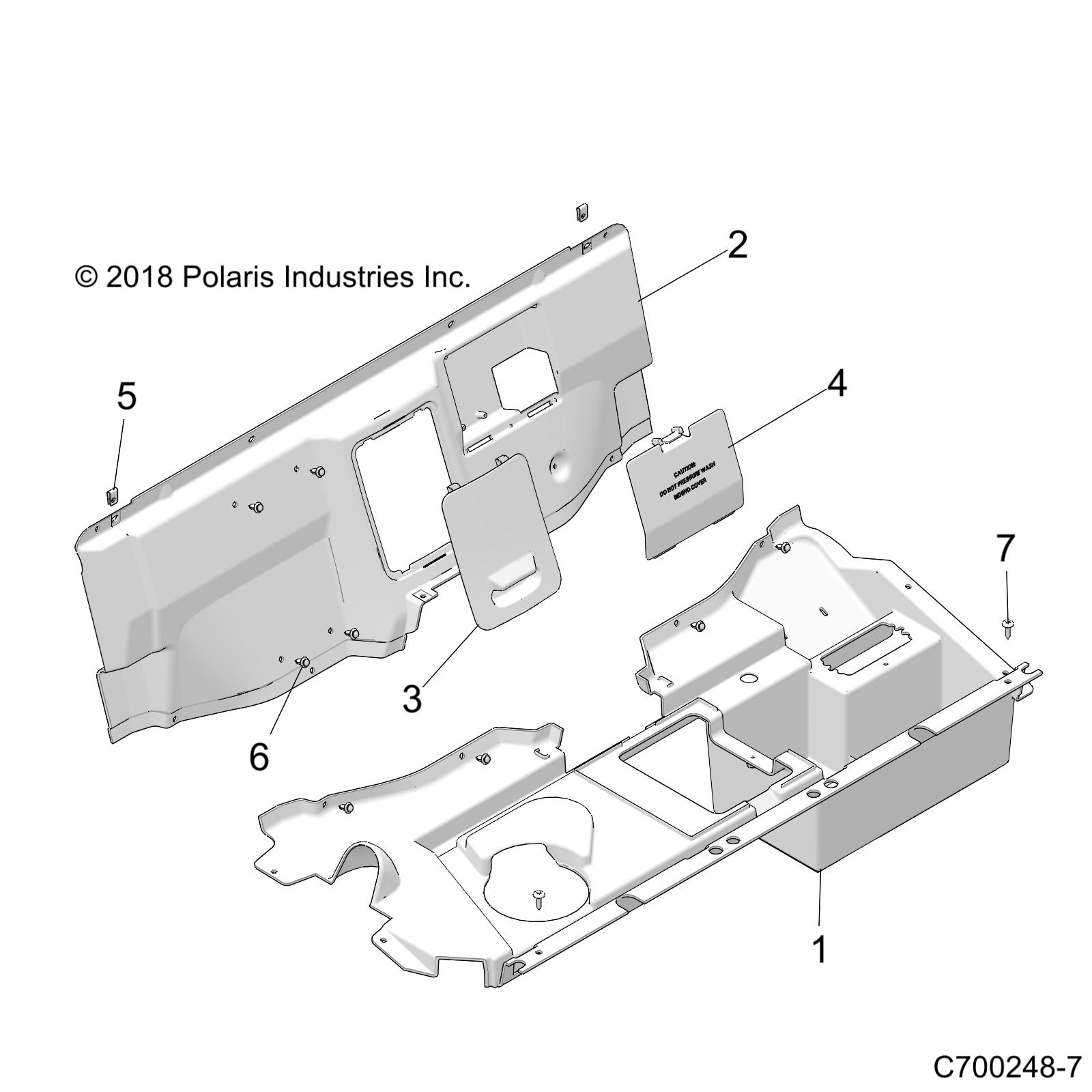 Foto diagrama Polaris que contem a peça 5454120