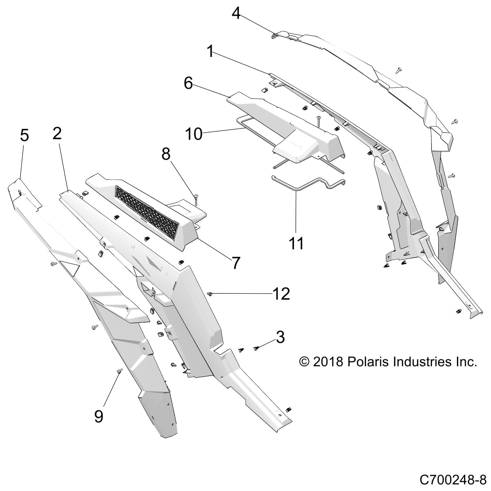 Part Number : 2635126-728 FENDER  REAR  RIGHT SIDE  GHOS