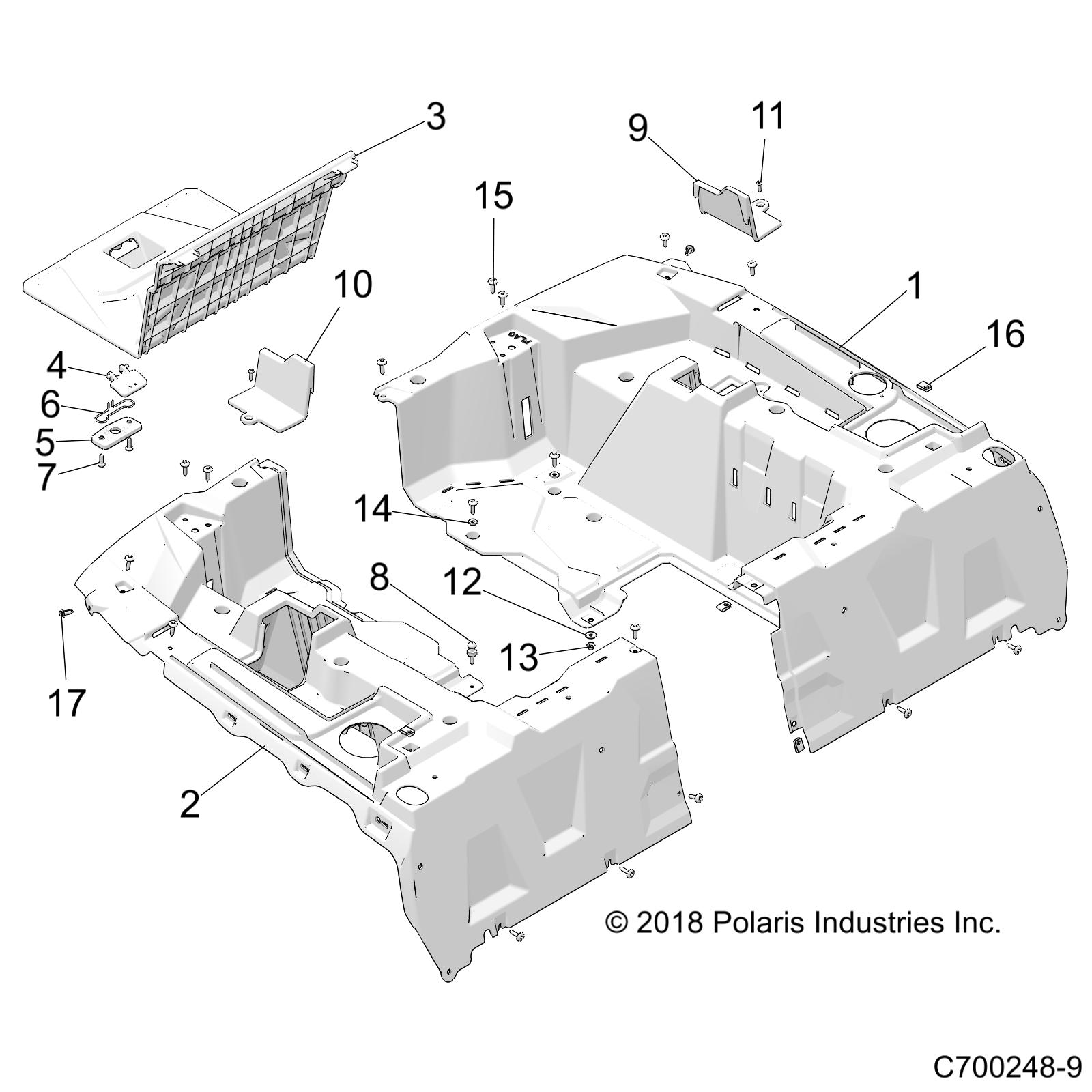 Foto diagrama Polaris que contem a peça 5454270