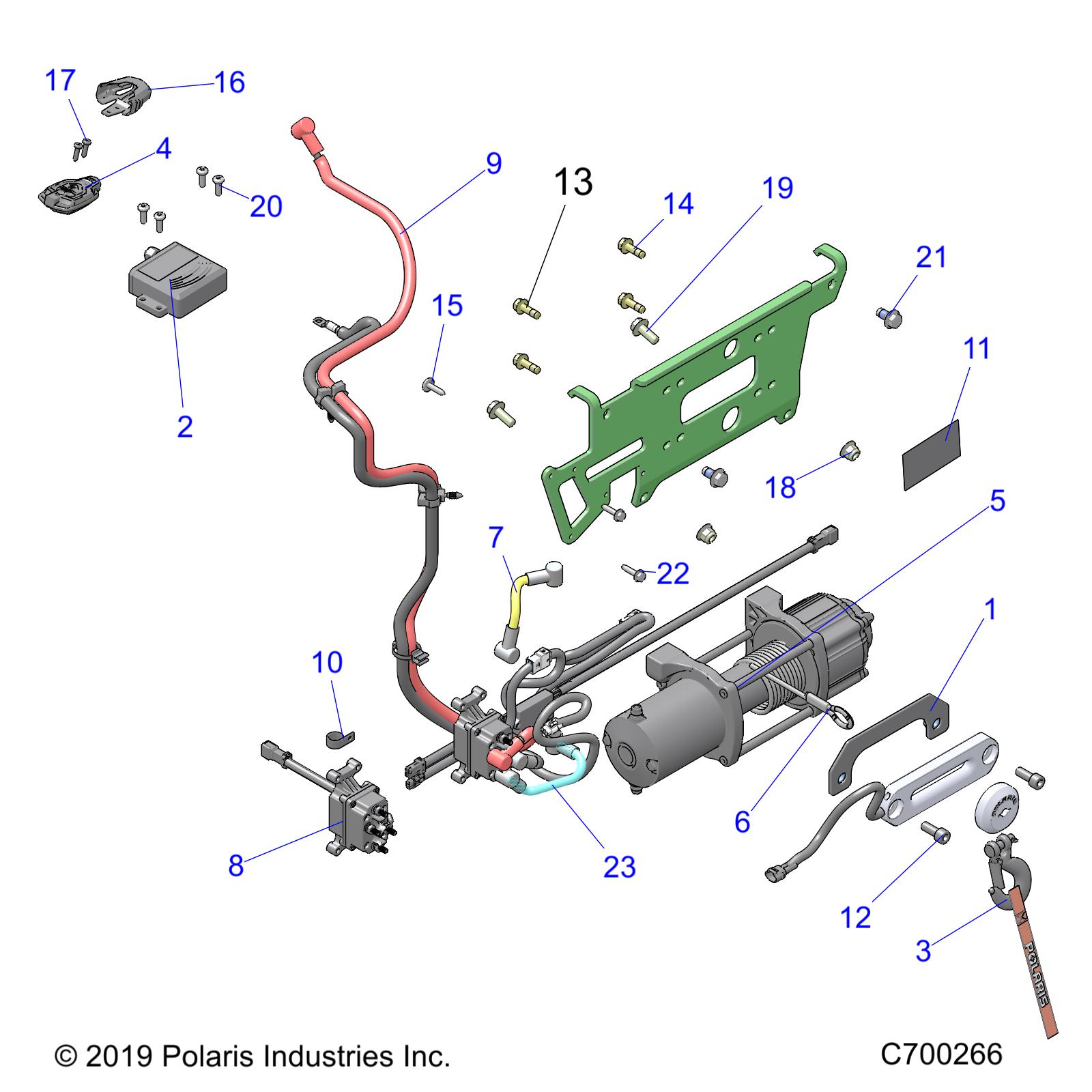 Foto diagrama Polaris que contem a peça 2882711