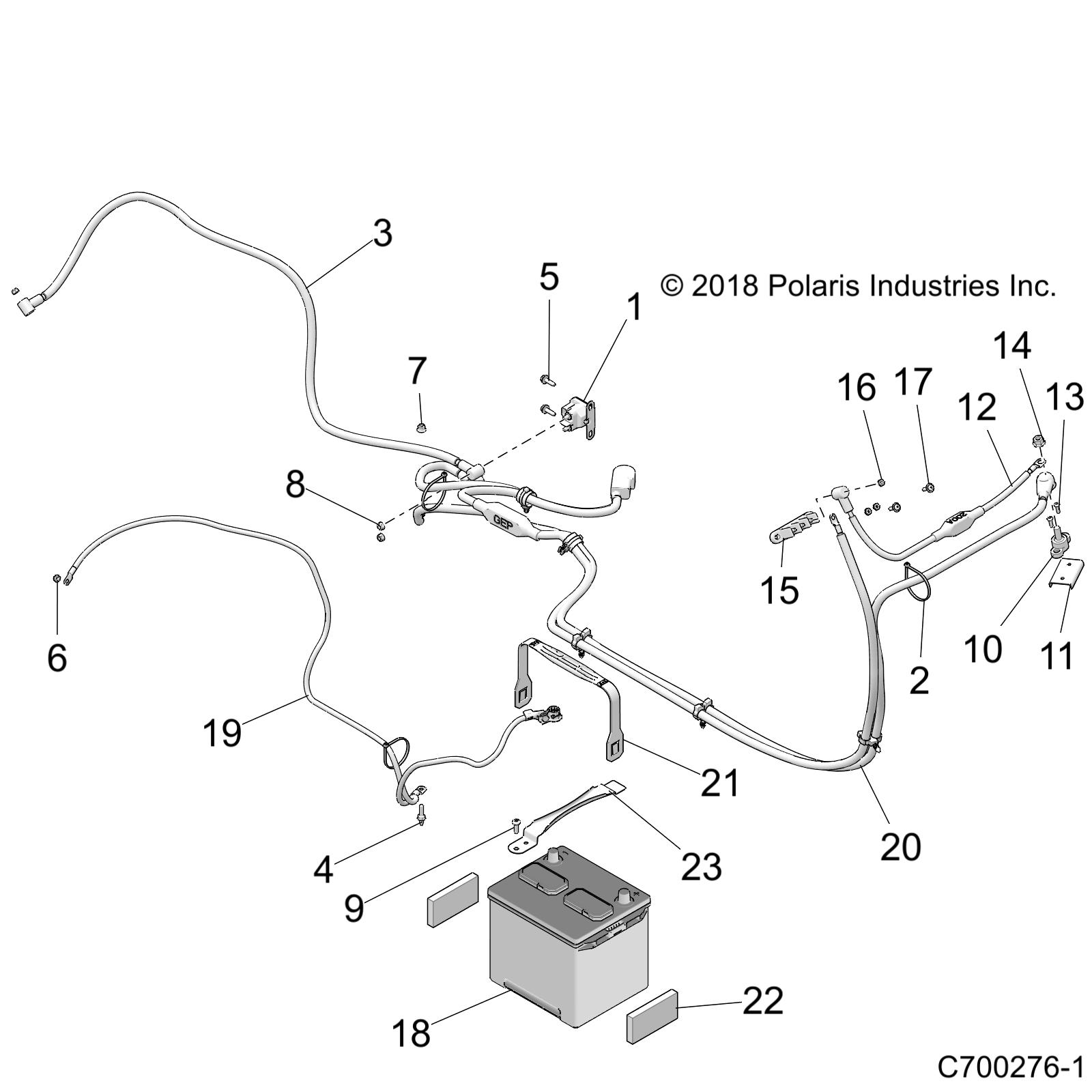 Foto diagrama Polaris que contem a peça 4017146