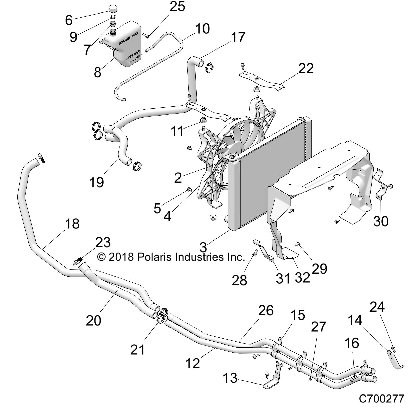 Foto diagrama Polaris que contem a peça 5414530